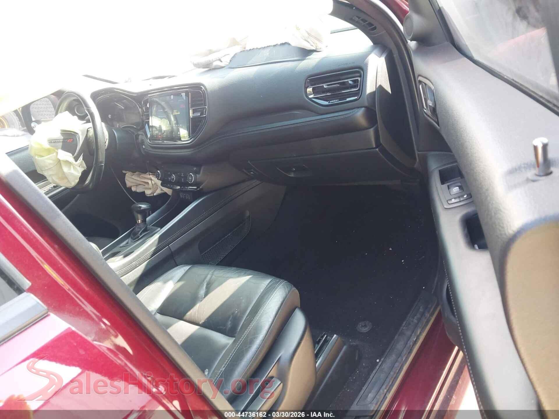 2021 DODGE DURANGO VIN 1C4RDJDGXMC752673, rear view