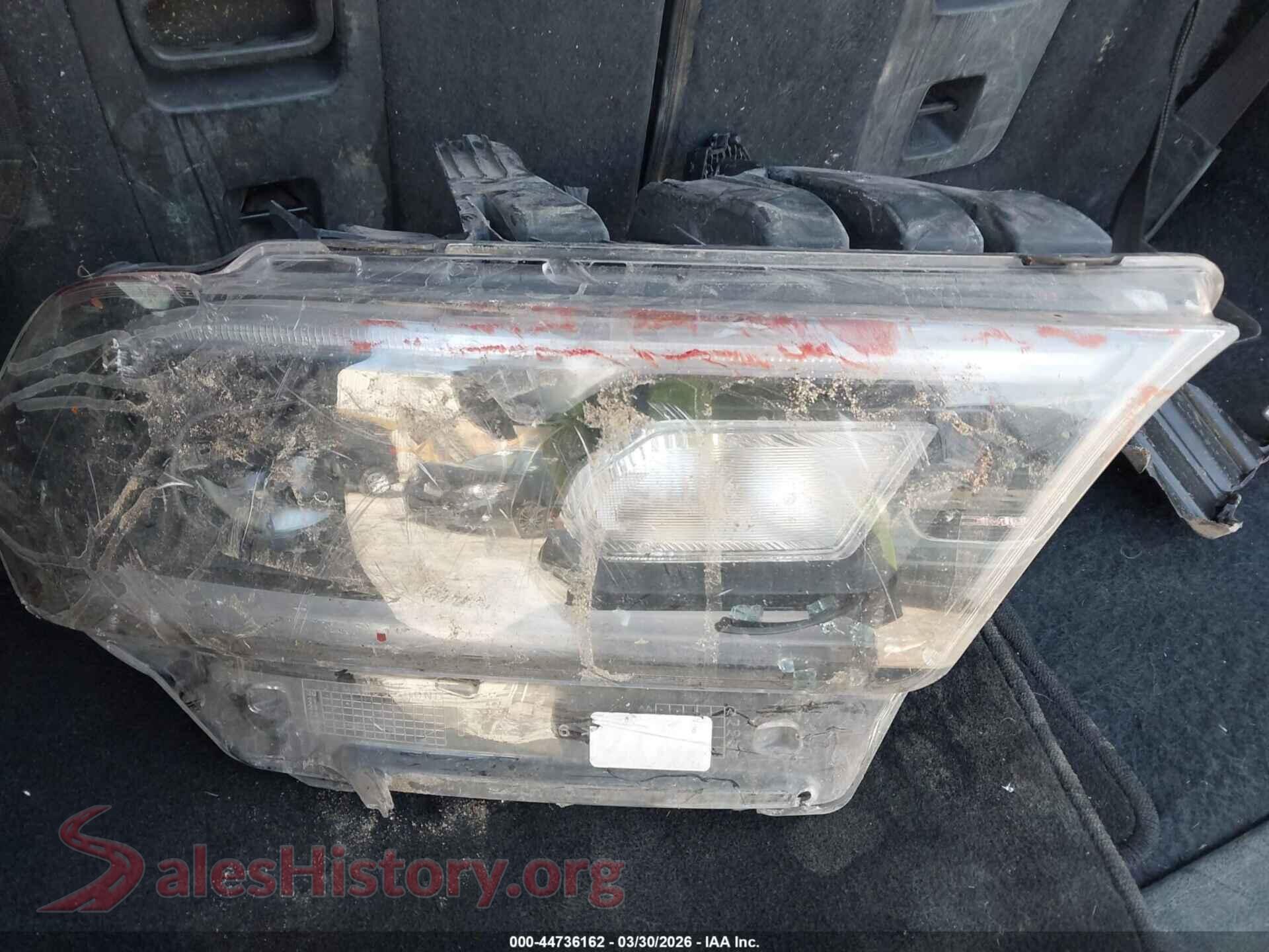 2021 DODGE DURANGO VIN 1C4RDJDGXMC752673, odometer mileage