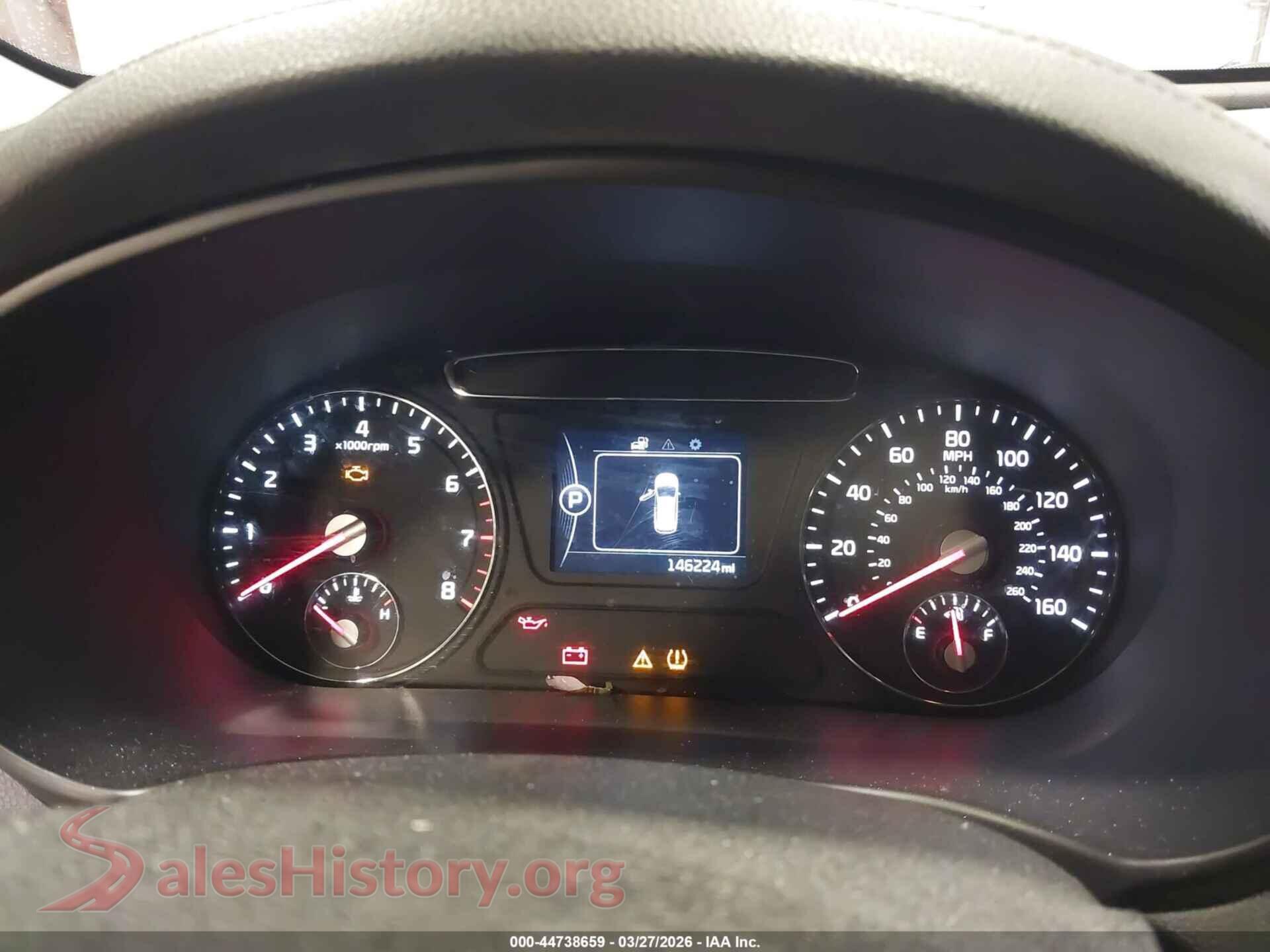 2017 KIA SORENTO VIN 5XYPGDA56HG333255, passenger side view