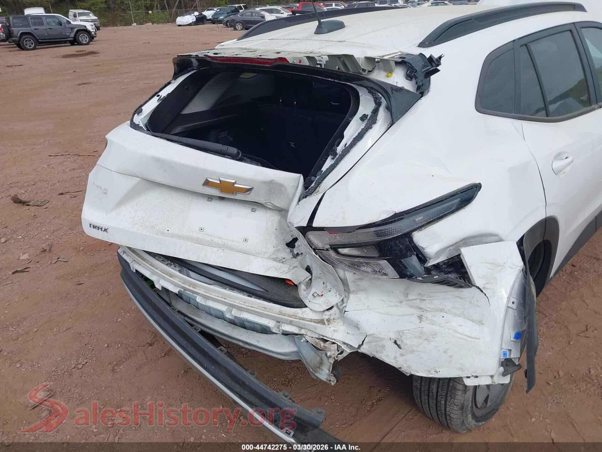 2024 CHEVROLET TRAX VIN KL77LHE23RC054187, rear passenger side
