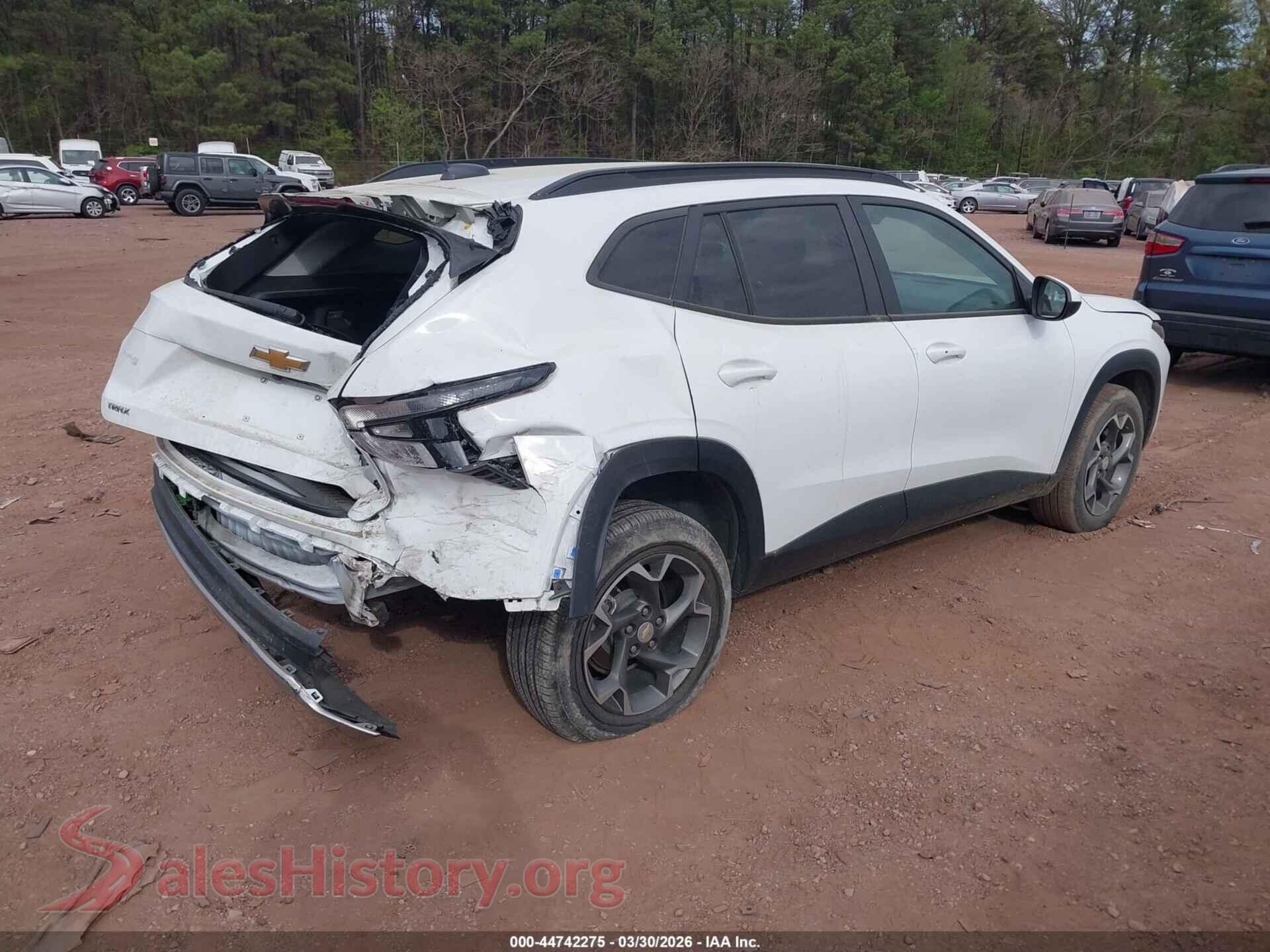 2024 CHEVROLET TRAX VIN KL77LHE23RC054187, rear driver side