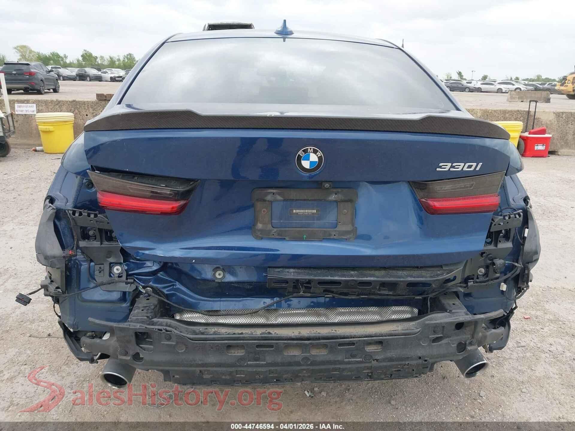 2021 BMW 330I VIN 3MW5R1J0XM8C12915, rear passenger side