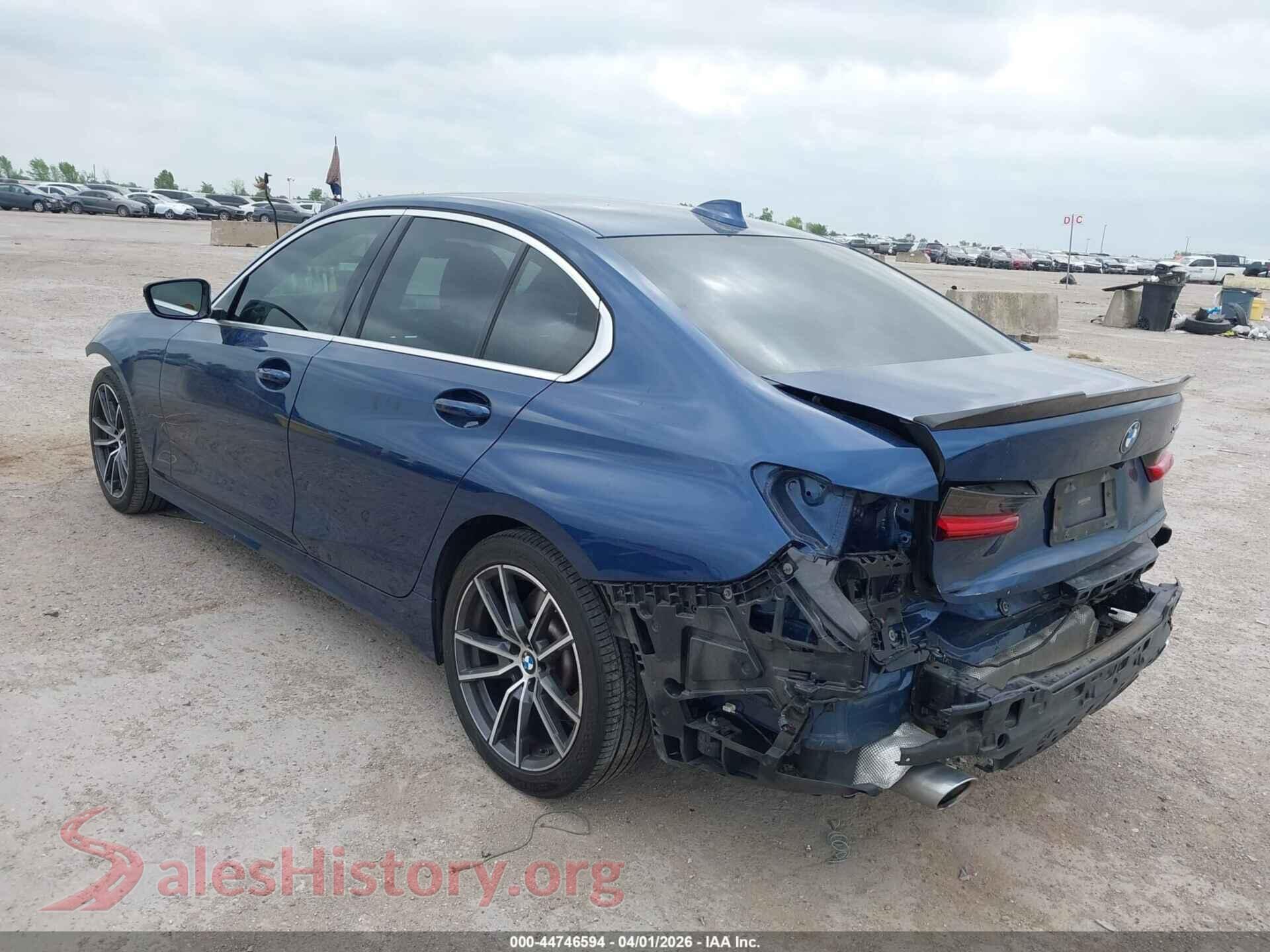 2021 BMW 330I VIN 3MW5R1J0XM8C12915, driver side view