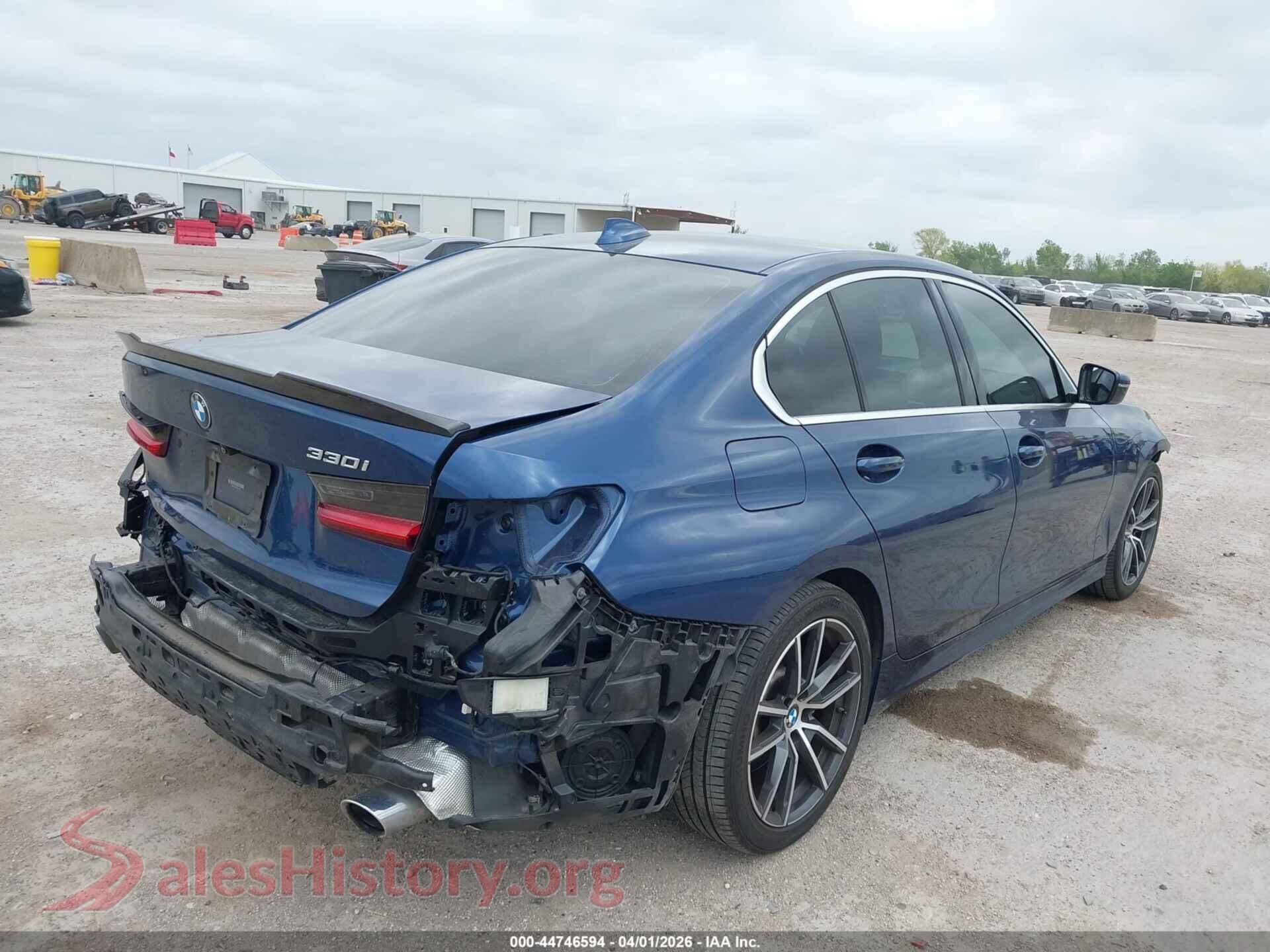 2021 BMW 330I VIN 3MW5R1J0XM8C12915, rear driver side