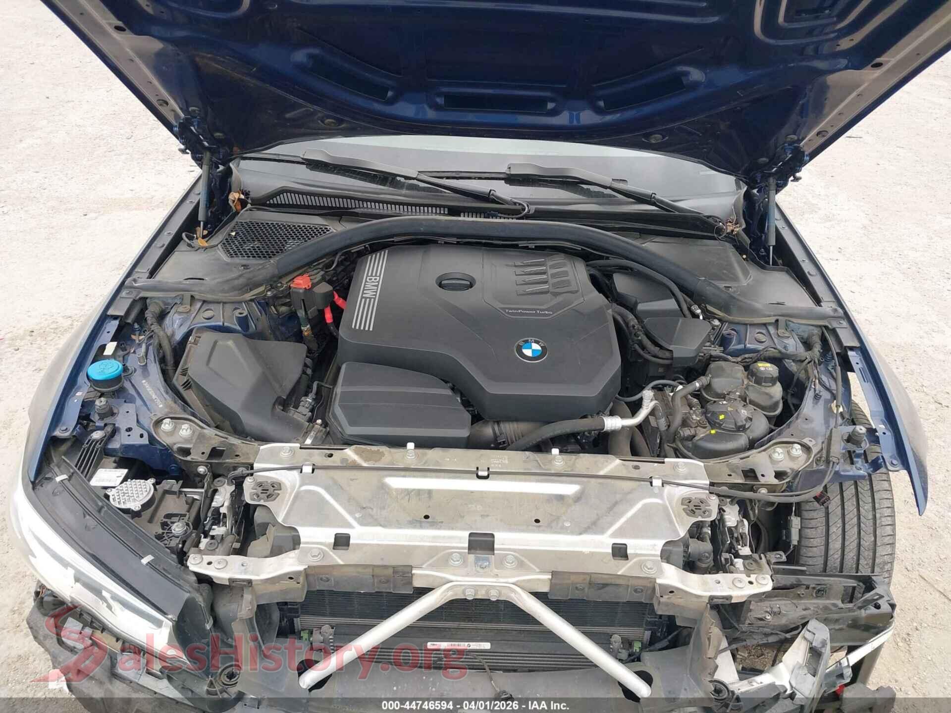 2021 BMW 330I VIN 3MW5R1J0XM8C12915, interior dashboard