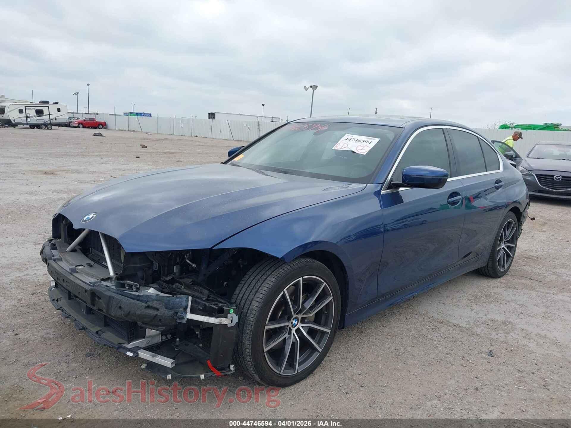 2021 BMW 330I VIN 3MW5R1J0XM8C12915, front view