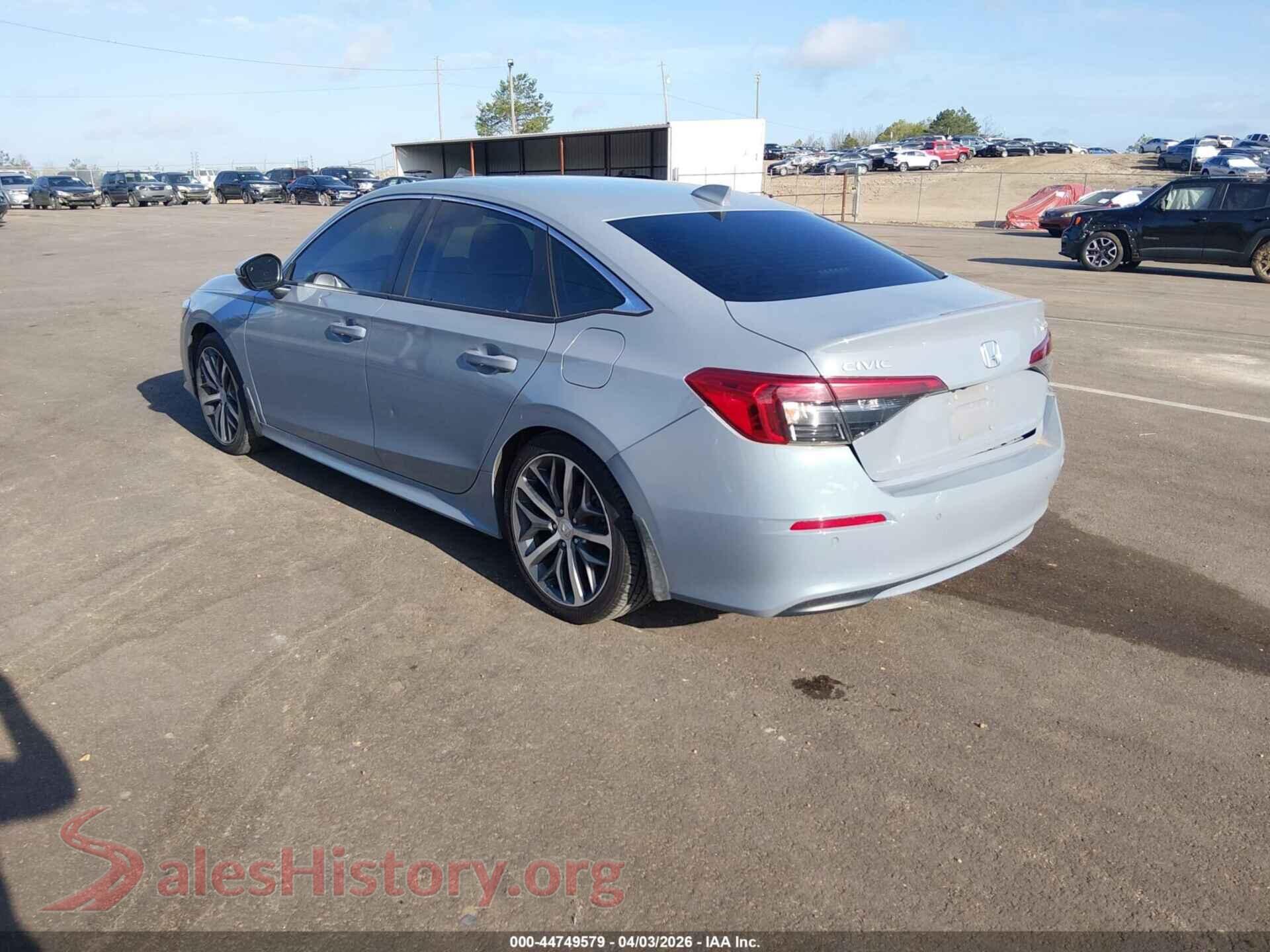 2022 HONDA CIVIC VIN 2HGFE1F9XNH316789, driver side view