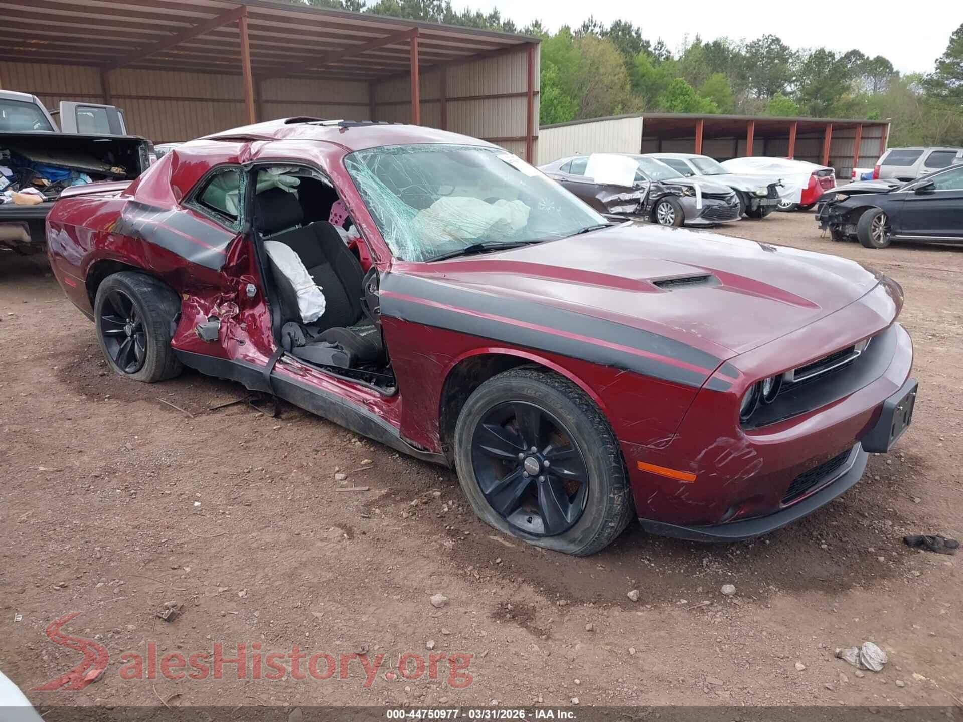 2019 DODGE CHALLENGER VIN 2C3CDZAG3KH677757, auction photo