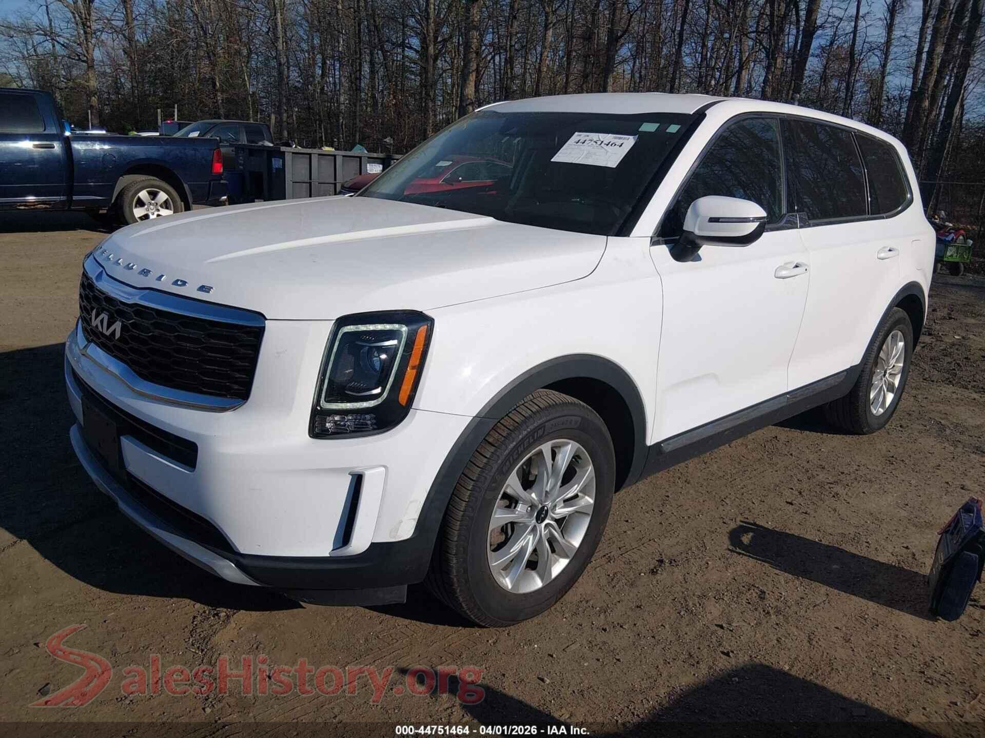 2022 KIA TELLURIDE VIN 5XYP2DHC4NG297421, front view