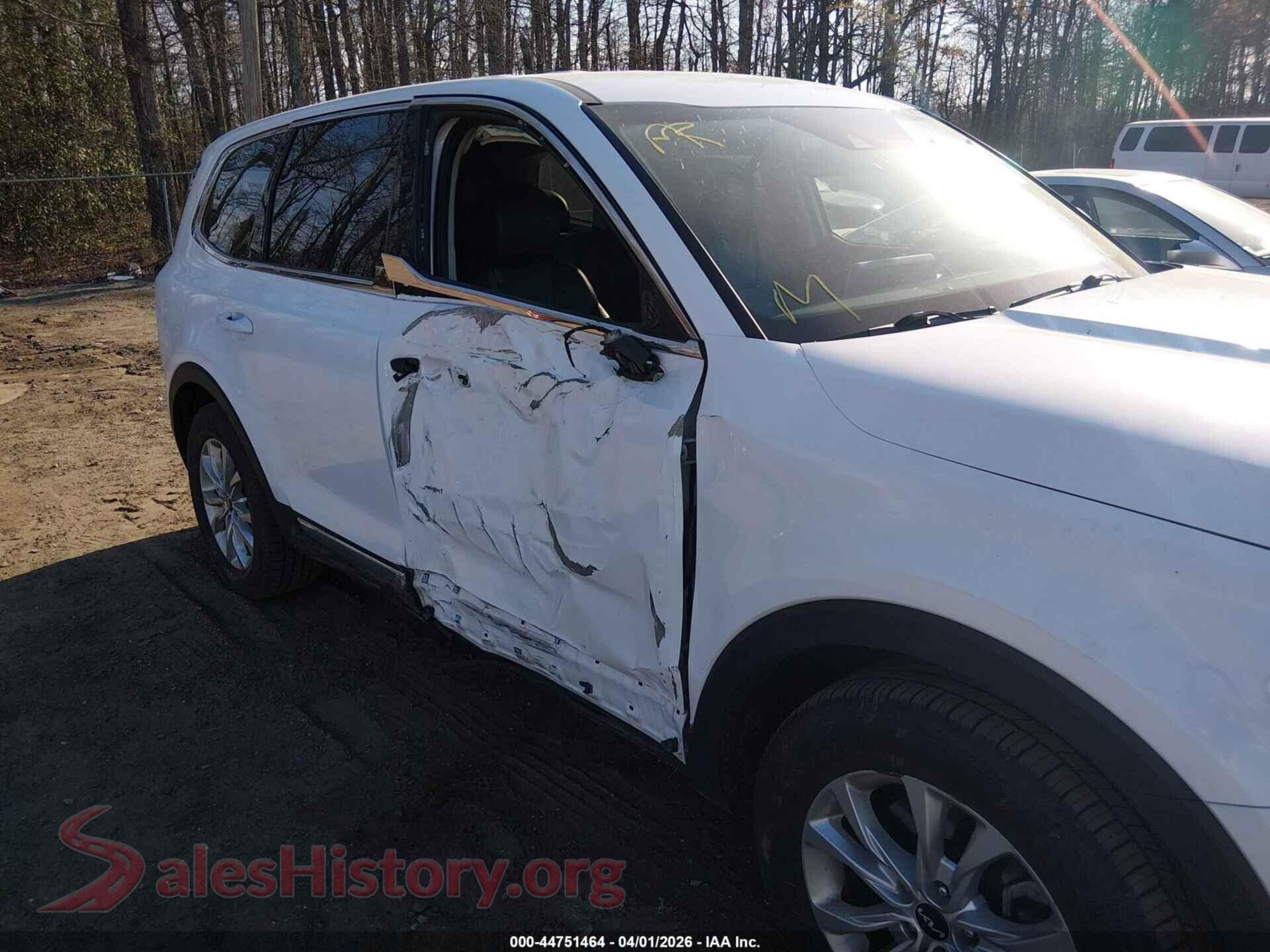 2022 KIA TELLURIDE VIN 5XYP2DHC4NG297421, rear passenger side