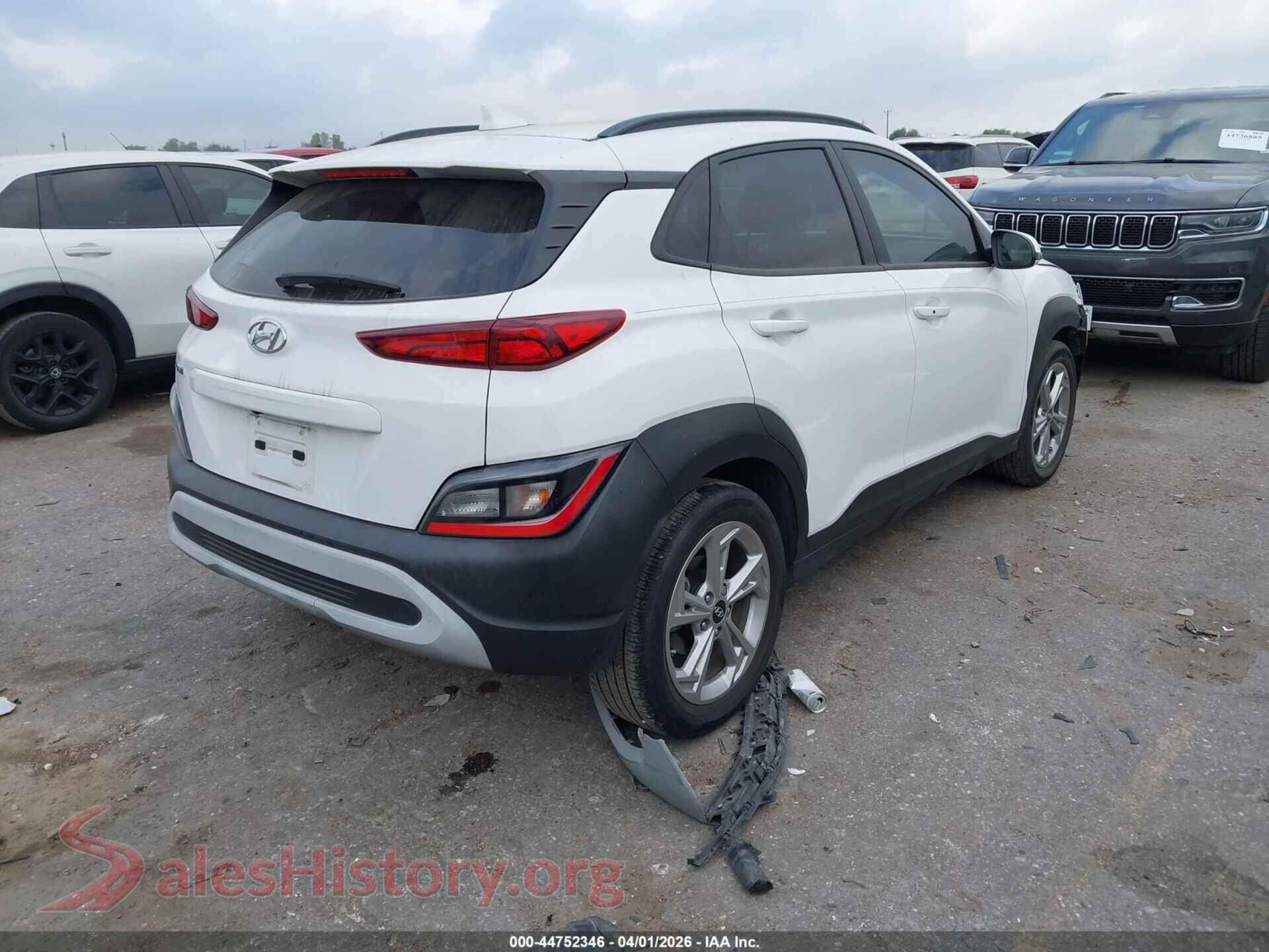 2023 HYUNDAI KONA VIN KM8K62AB7PU050976, rear driver side