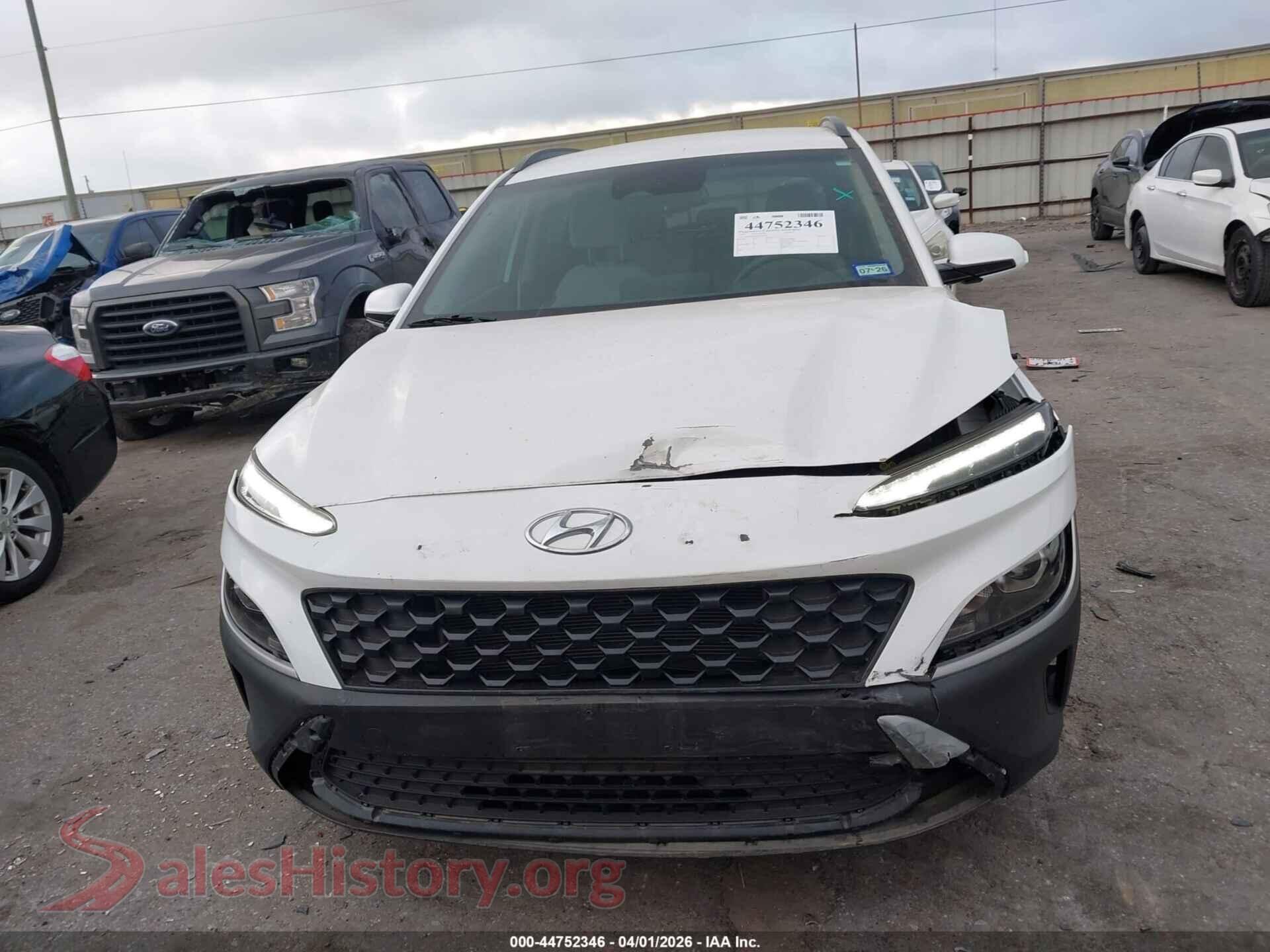 2023 HYUNDAI KONA VIN KM8K62AB7PU050976, damage close-up