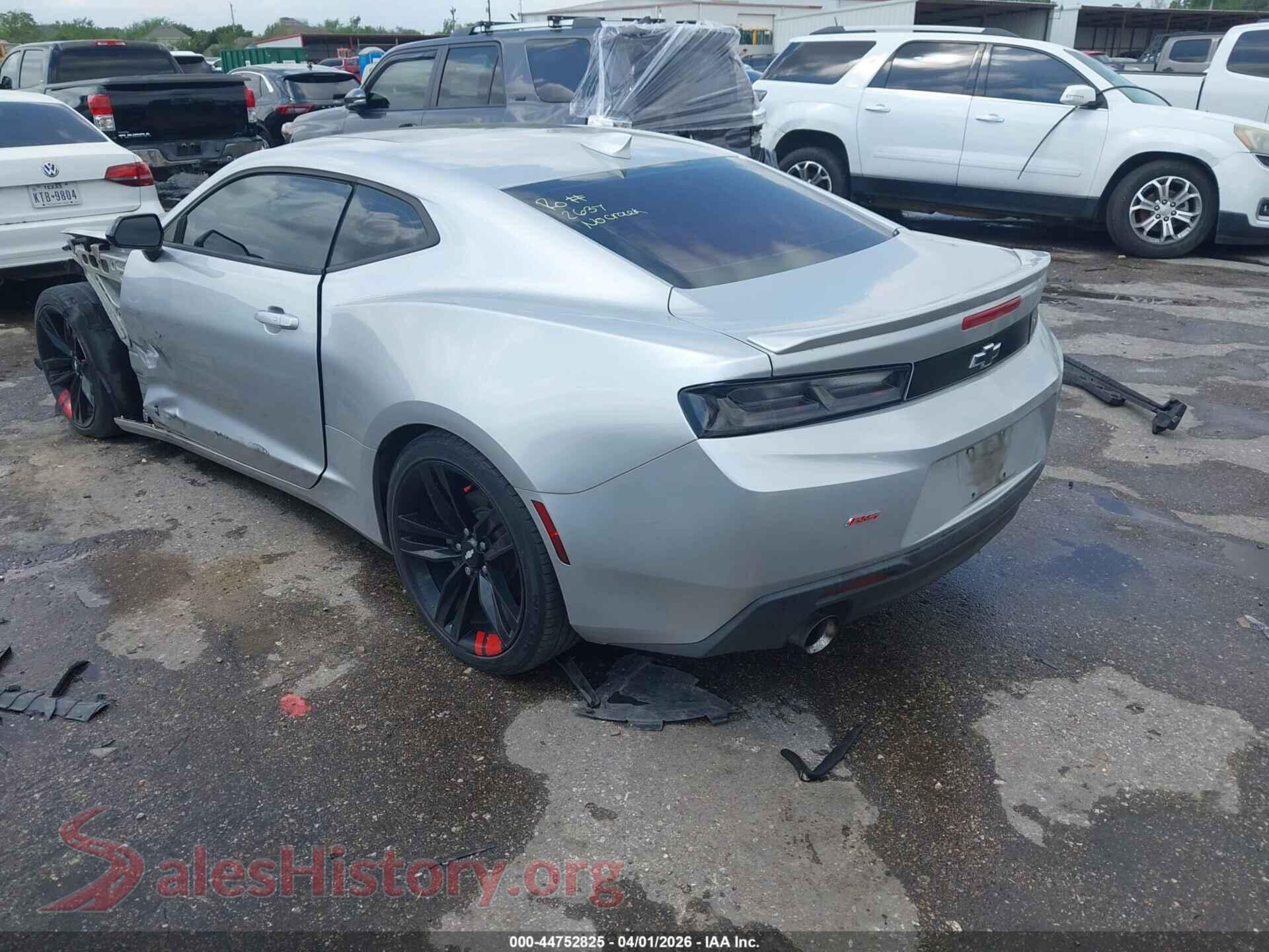 2018 CHEVROLET CAMARO VIN 1G1FB1RS6J0114450, driver side view