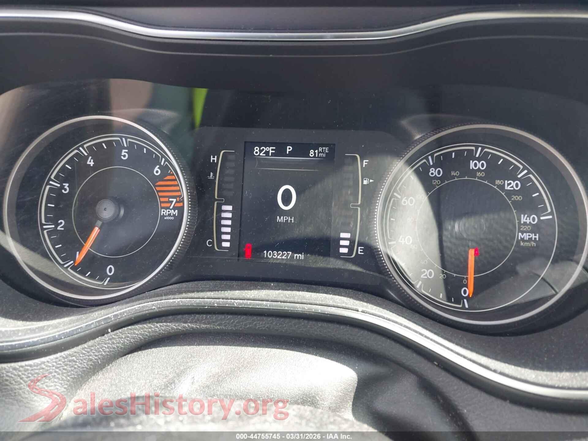 2019 JEEP CHEROKEE VIN 1C4PJMCB1KD459341, passenger side view