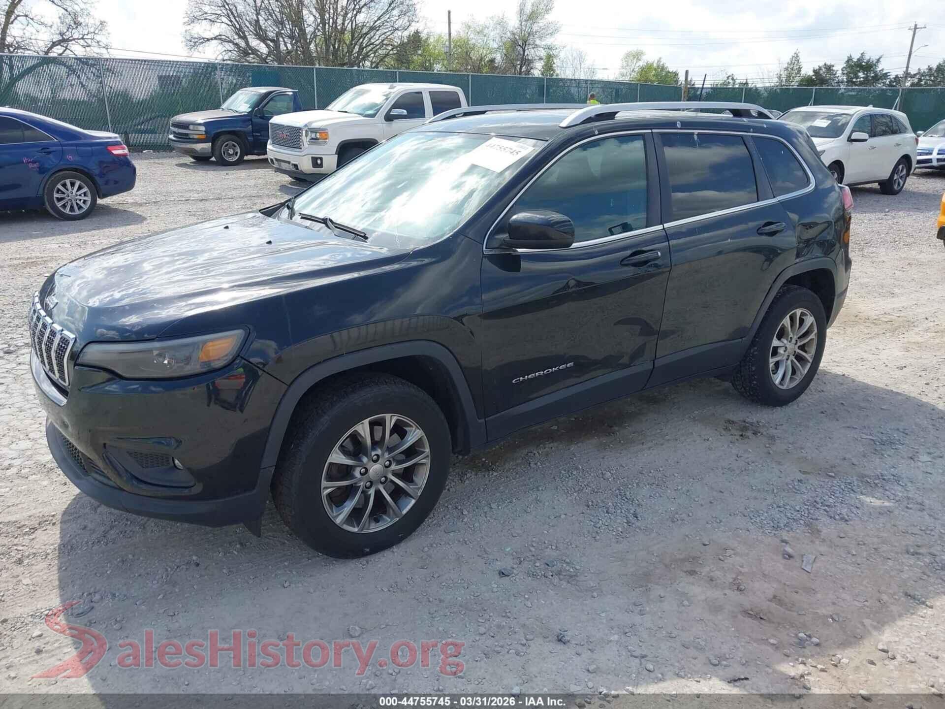 2019 JEEP CHEROKEE VIN 1C4PJMCB1KD459341, front view