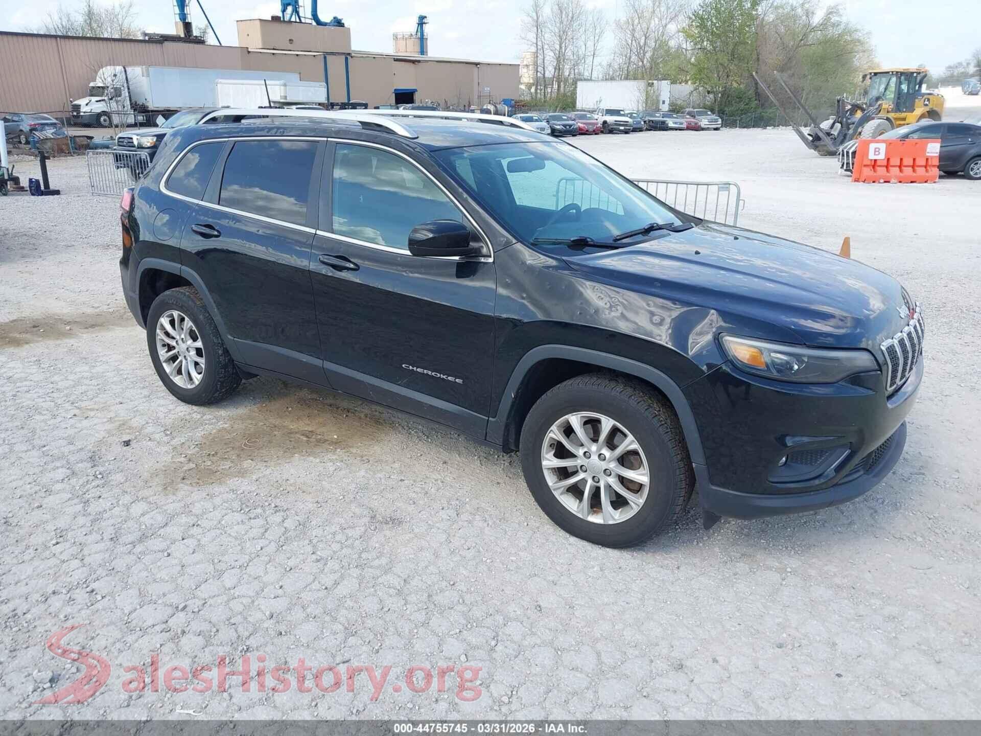 2019 JEEP CHEROKEE VIN 1C4PJMCB1KD459341, auction photo