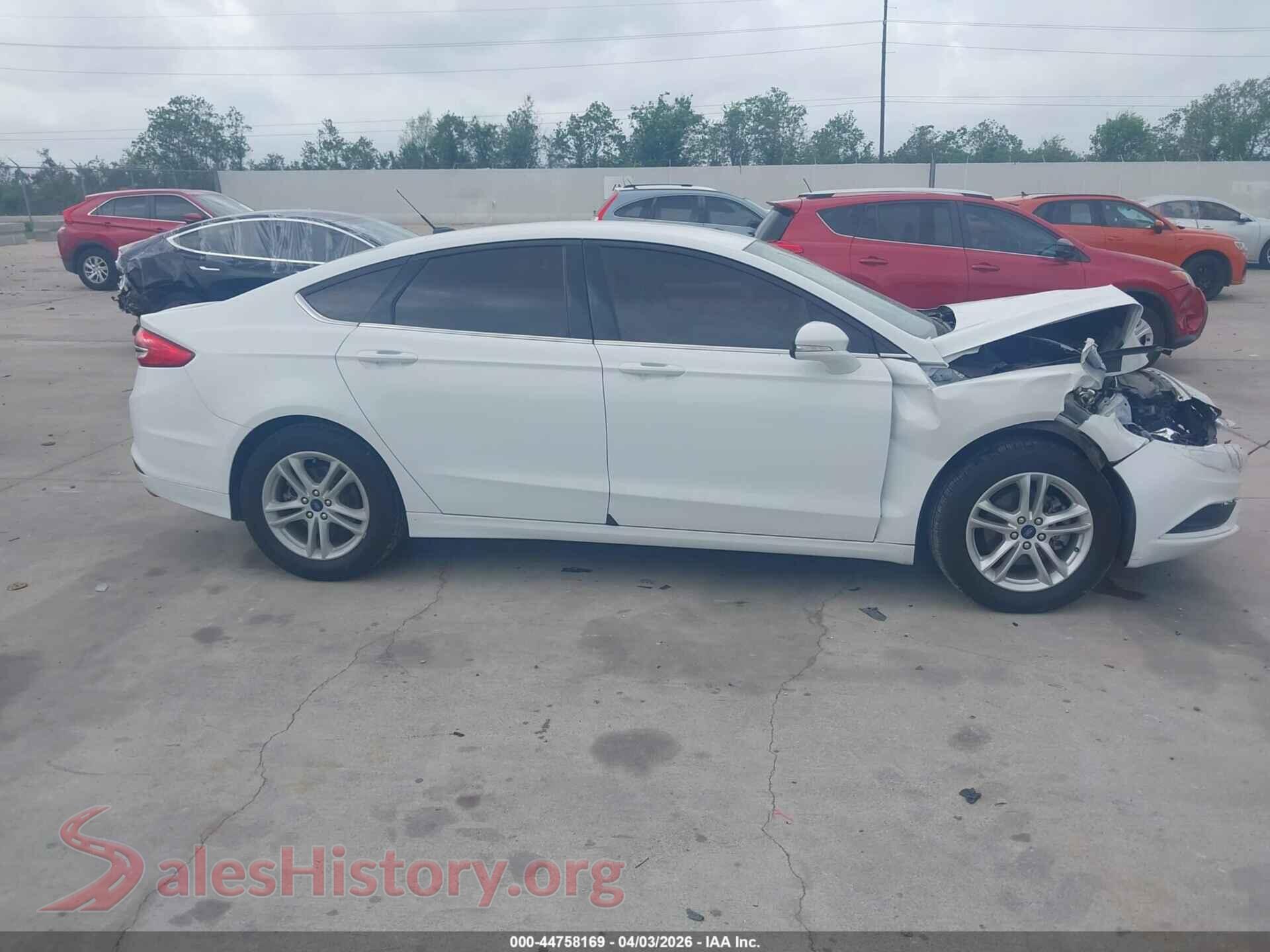 2018 FORD FUSION VIN 3FA6P0HD7JR271688, auction photo 13
