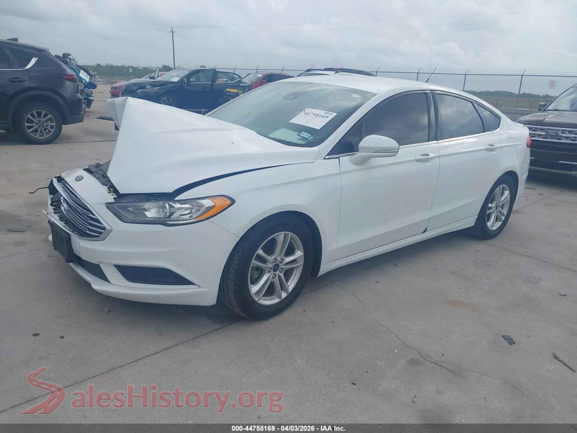 2018 FORD FUSION VIN 3FA6P0HD7JR271688, front view