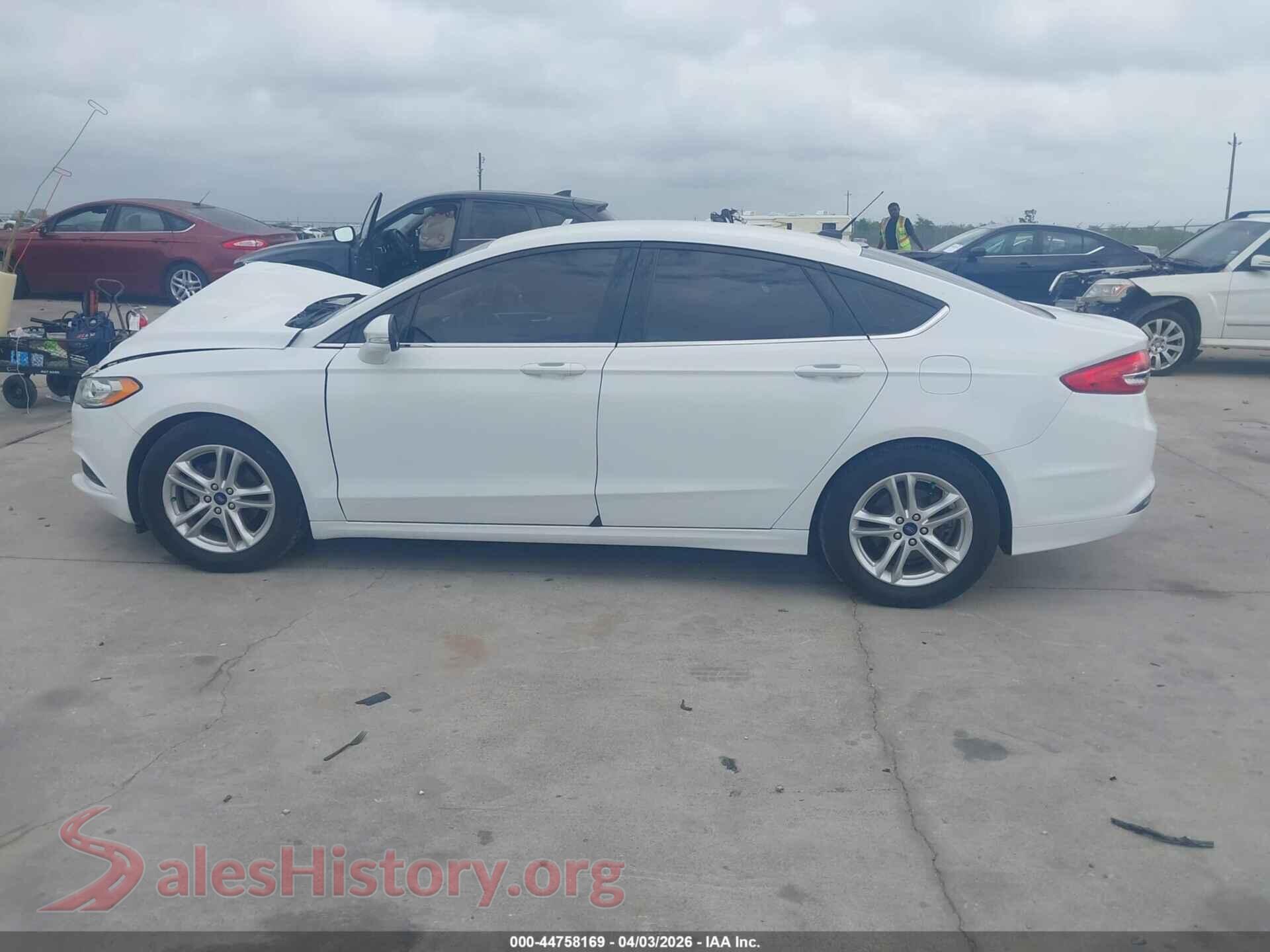2018 FORD FUSION VIN 3FA6P0HD7JR271688, auction photo 14