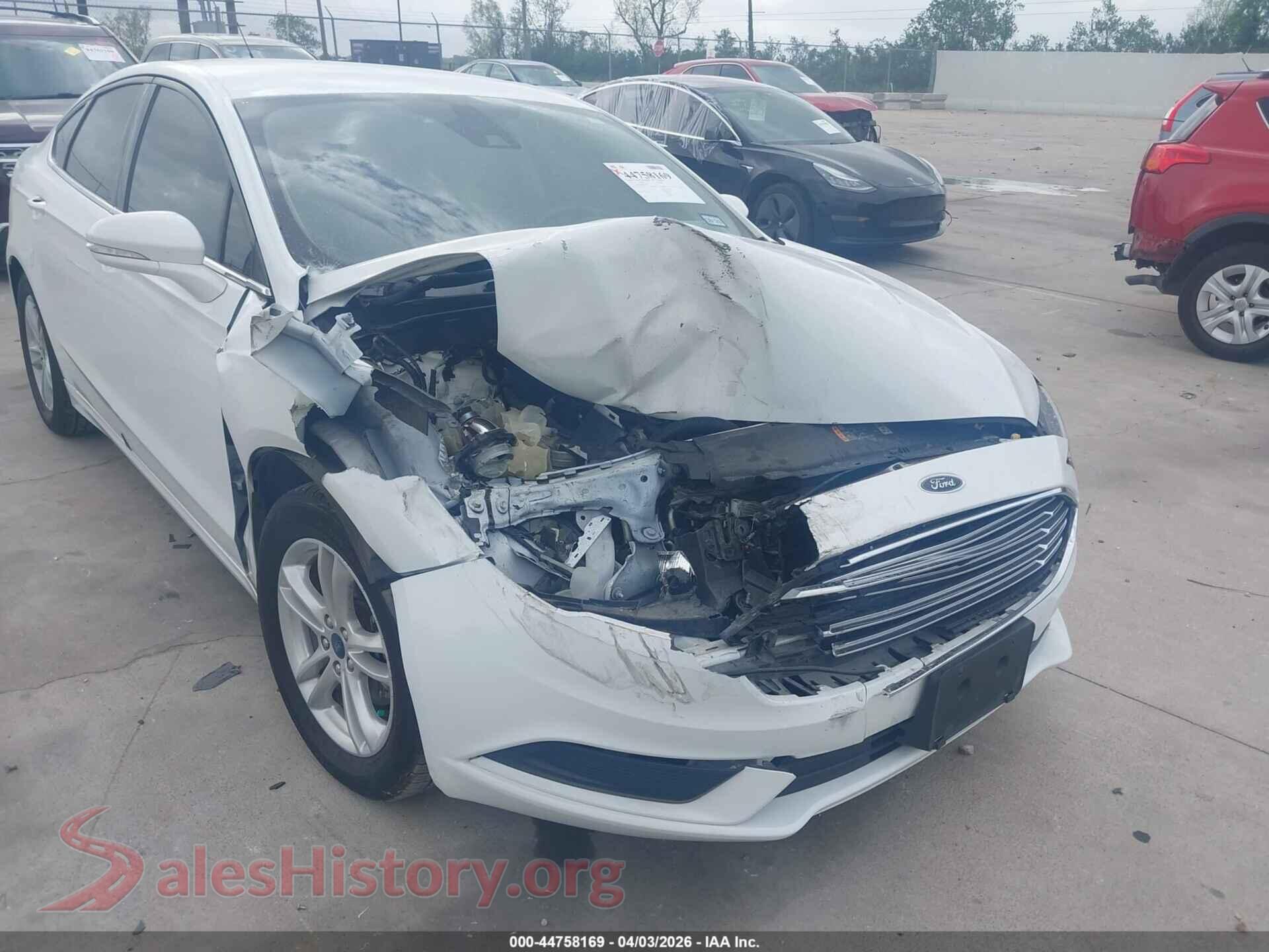 2018 FORD FUSION VIN 3FA6P0HD7JR271688, rear passenger side