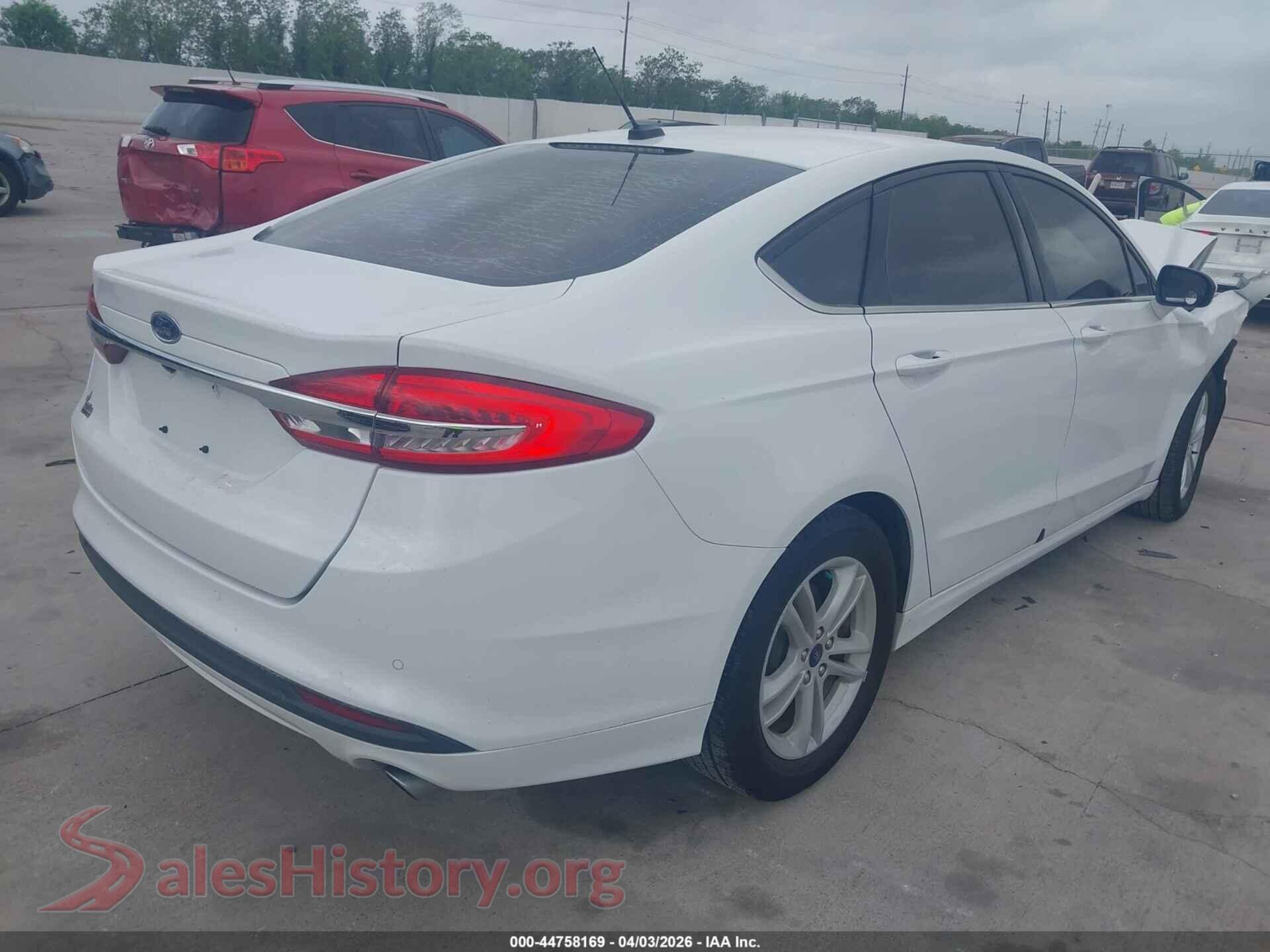 2018 FORD FUSION VIN 3FA6P0HD7JR271688, rear driver side