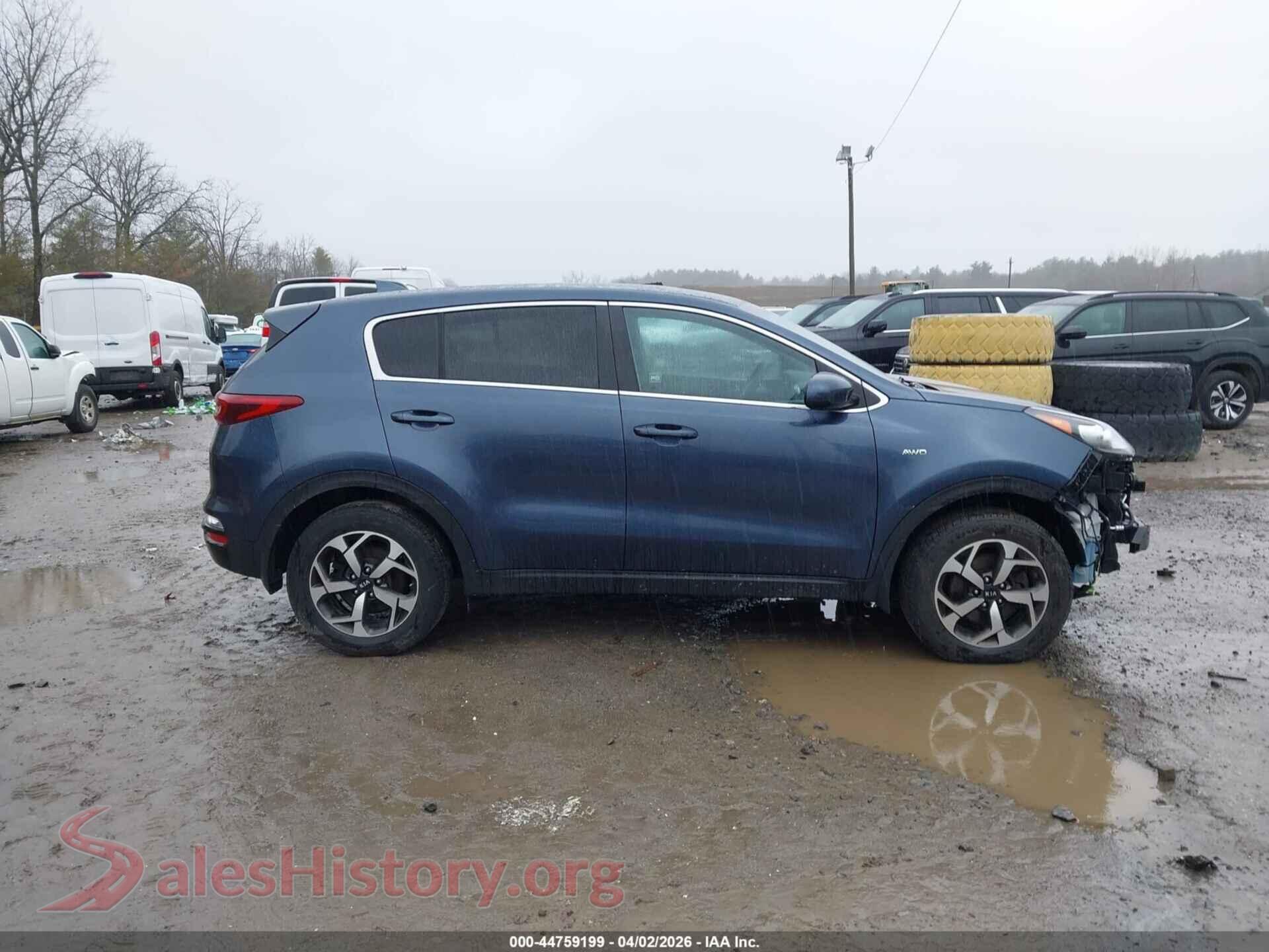 2020 KIA SPORTAGE VIN KNDPMCAC8L7834574, auction photo 14