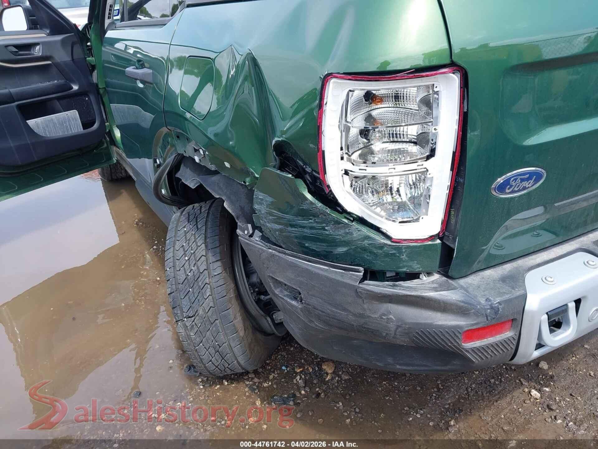 2025 FORD BRONCO SPORT VIN 3FMCR9BN7SRE15721, rear passenger side