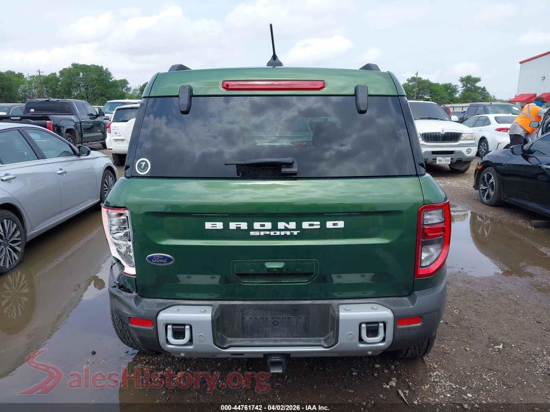 2025 FORD BRONCO SPORT VIN 3FMCR9BN7SRE15721, auction photo 17