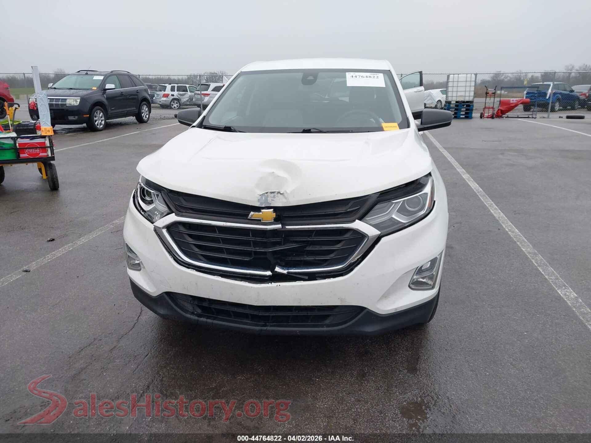 2020 CHEVROLET EQUINOX VIN 3GNAXHEVXLS721787, rear view