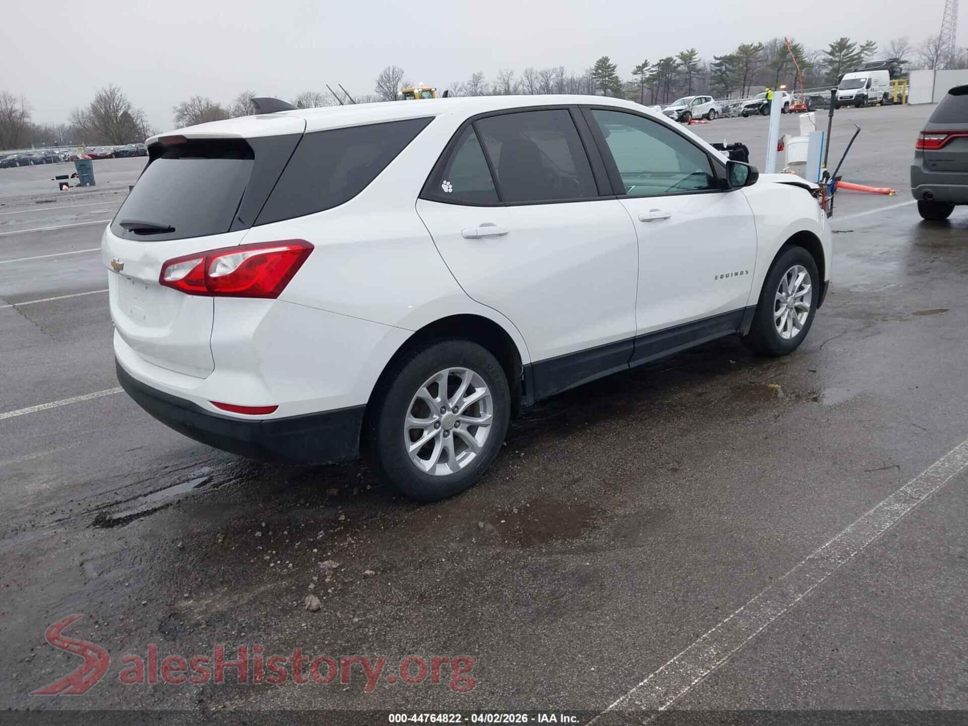 2020 CHEVROLET EQUINOX VIN 3GNAXHEVXLS721787, rear driver side