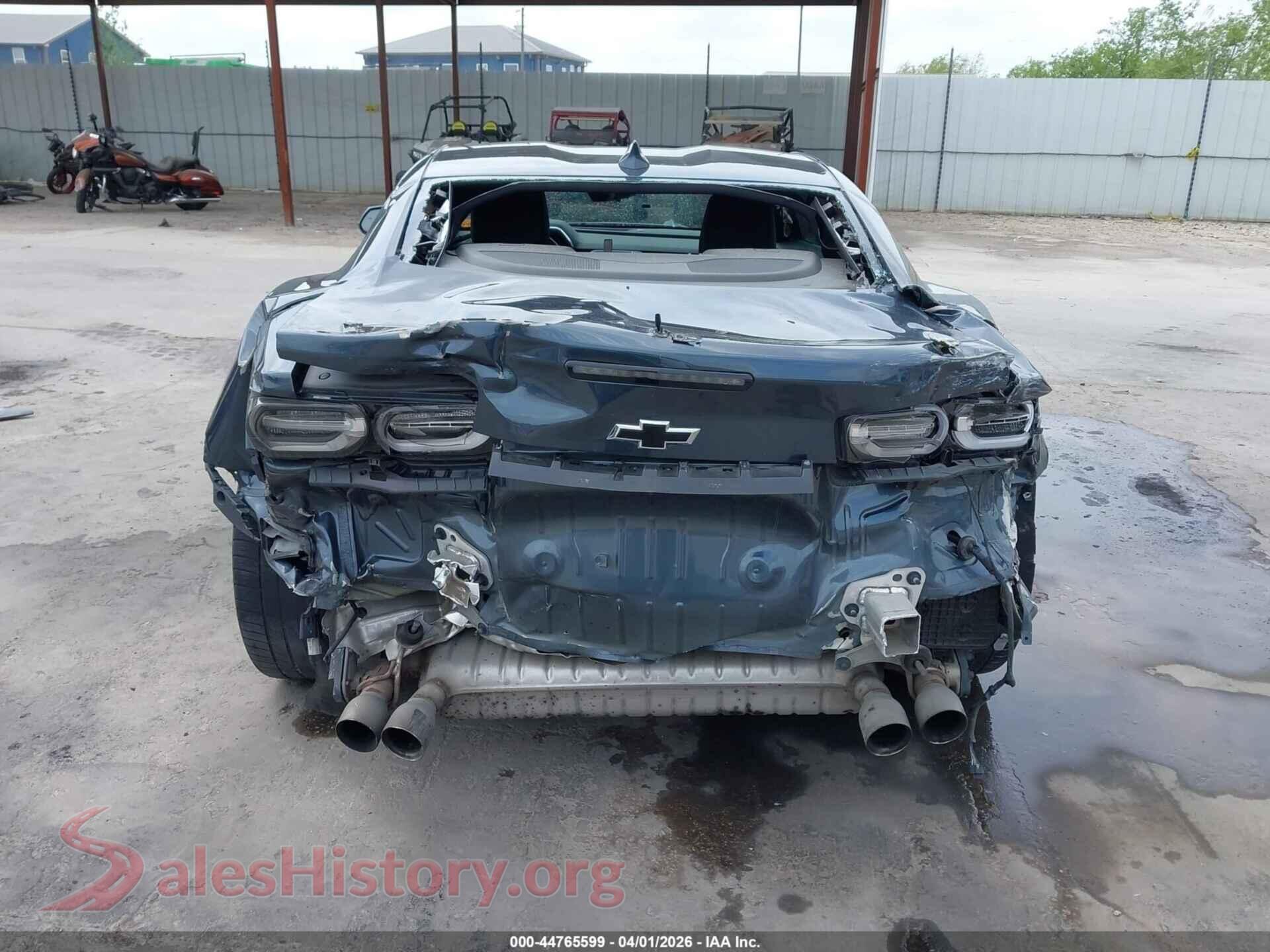 2019 CHEVROLET CAMARO VIN 1G1FH1R7XK0159368, rear passenger side
