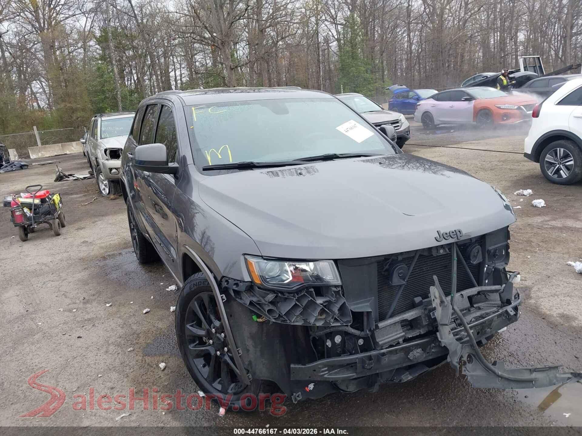 2021 JEEP GRAND CHEROKEE VIN 1C4RJFAG2MC810298, auction photo