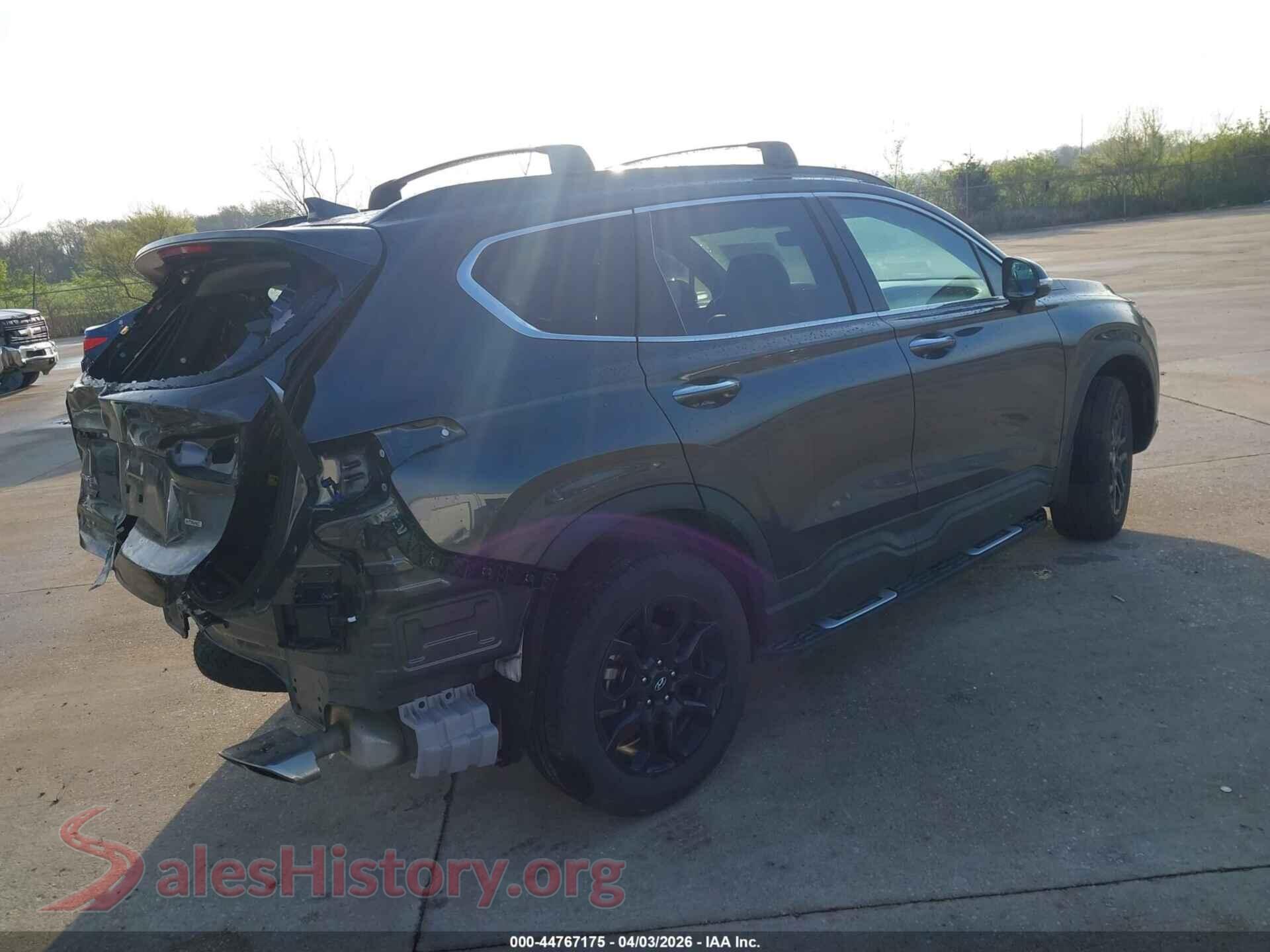 2023 HYUNDAI SANTA FE VIN 5NMS6DAJ8PH614455, rear driver side