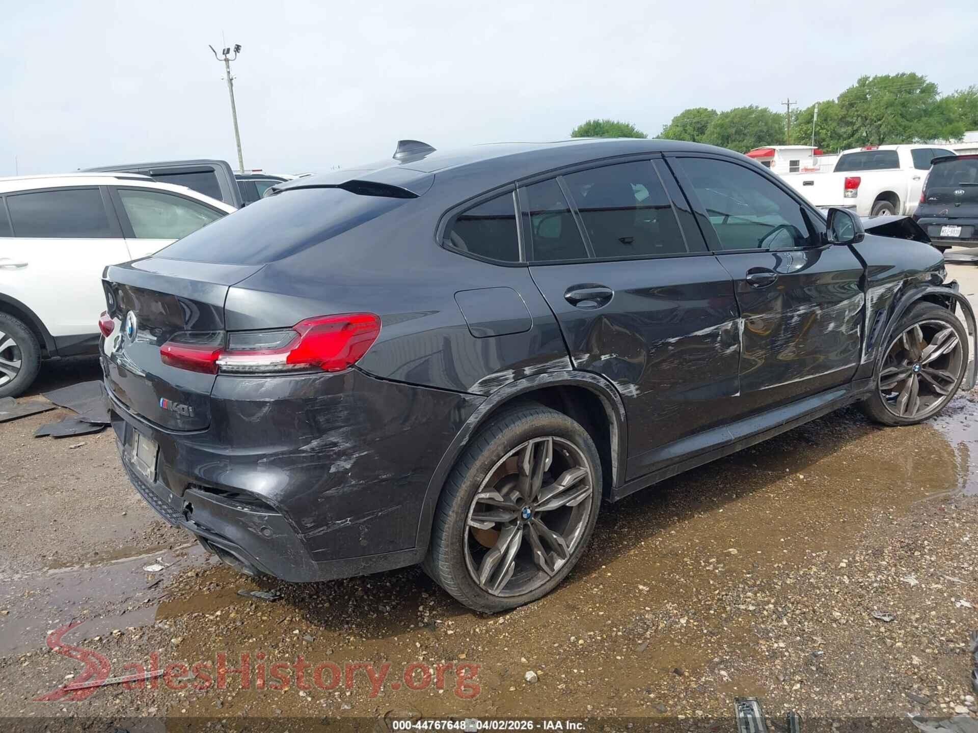 2021 BMW X4 VIN 5UX2V5C09M9H46677, rear driver side