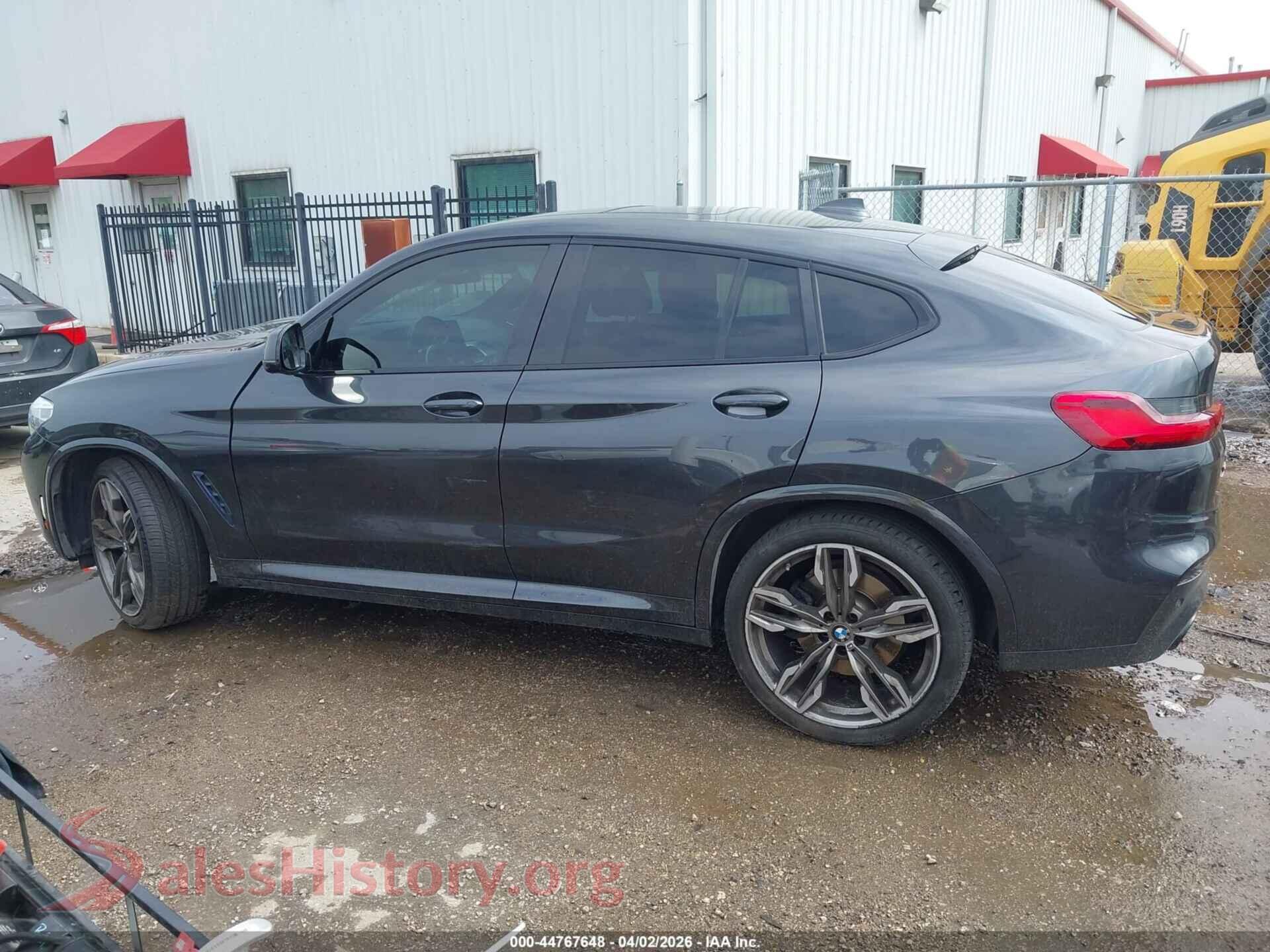 2021 BMW X4 VIN 5UX2V5C09M9H46677, auction photo 14