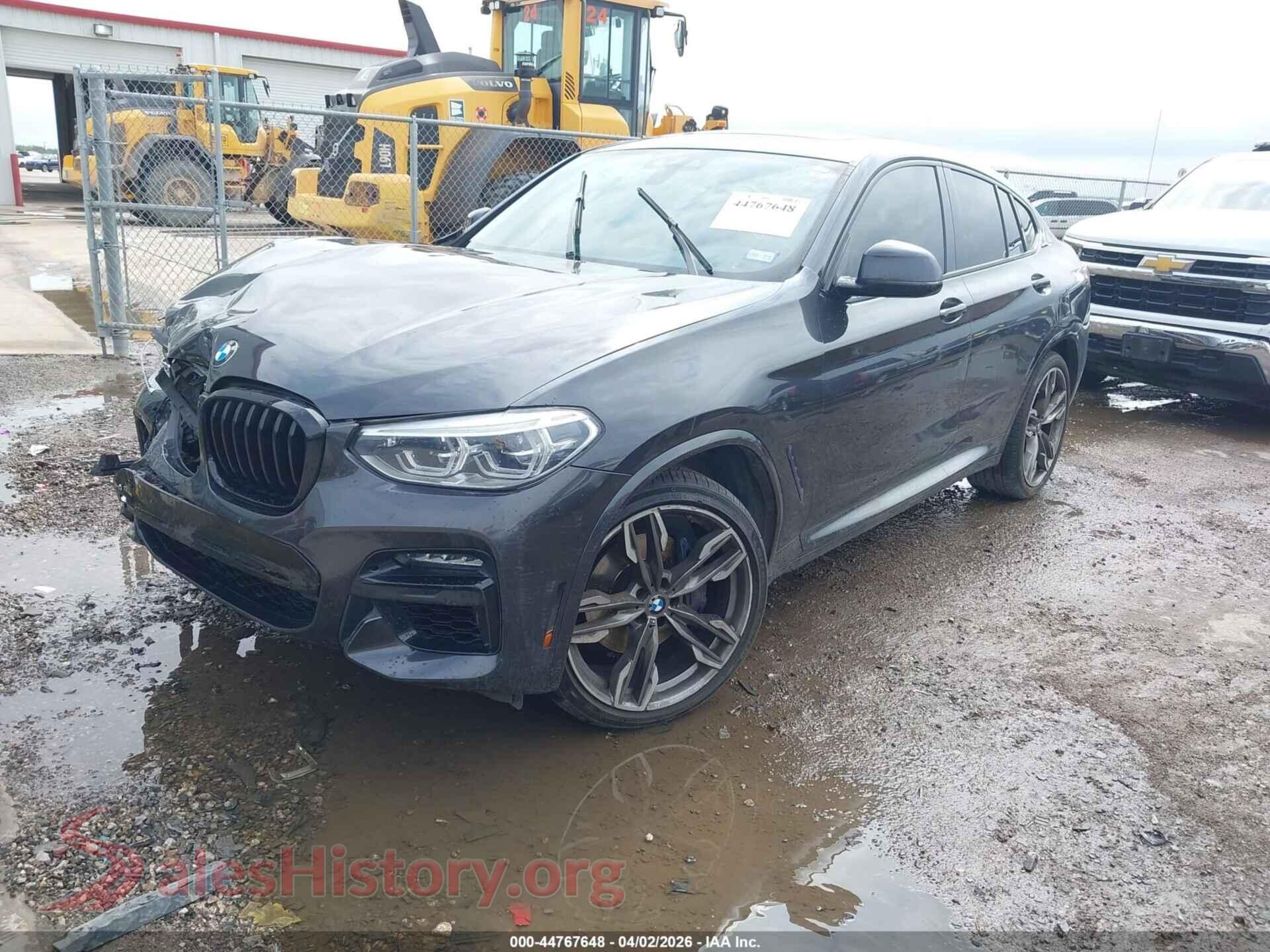 2021 BMW X4 VIN 5UX2V5C09M9H46677, front view