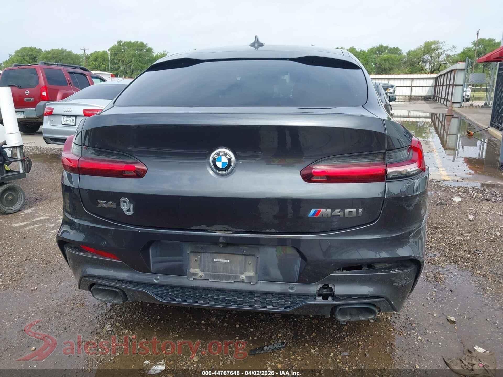 2021 BMW X4 VIN 5UX2V5C09M9H46677, auction photo 16