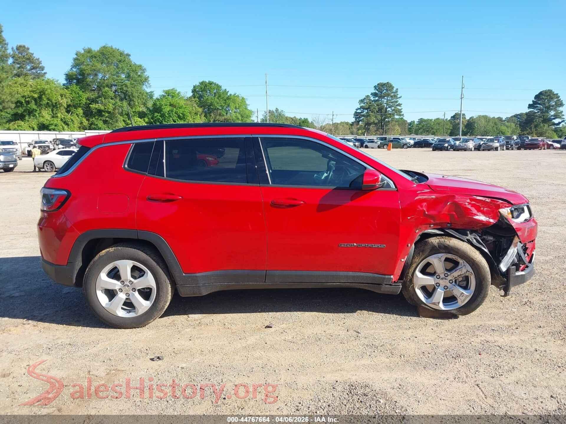 2019 JEEP COMPASS VIN 3C4NJCBB5KT736666, auction photo 14