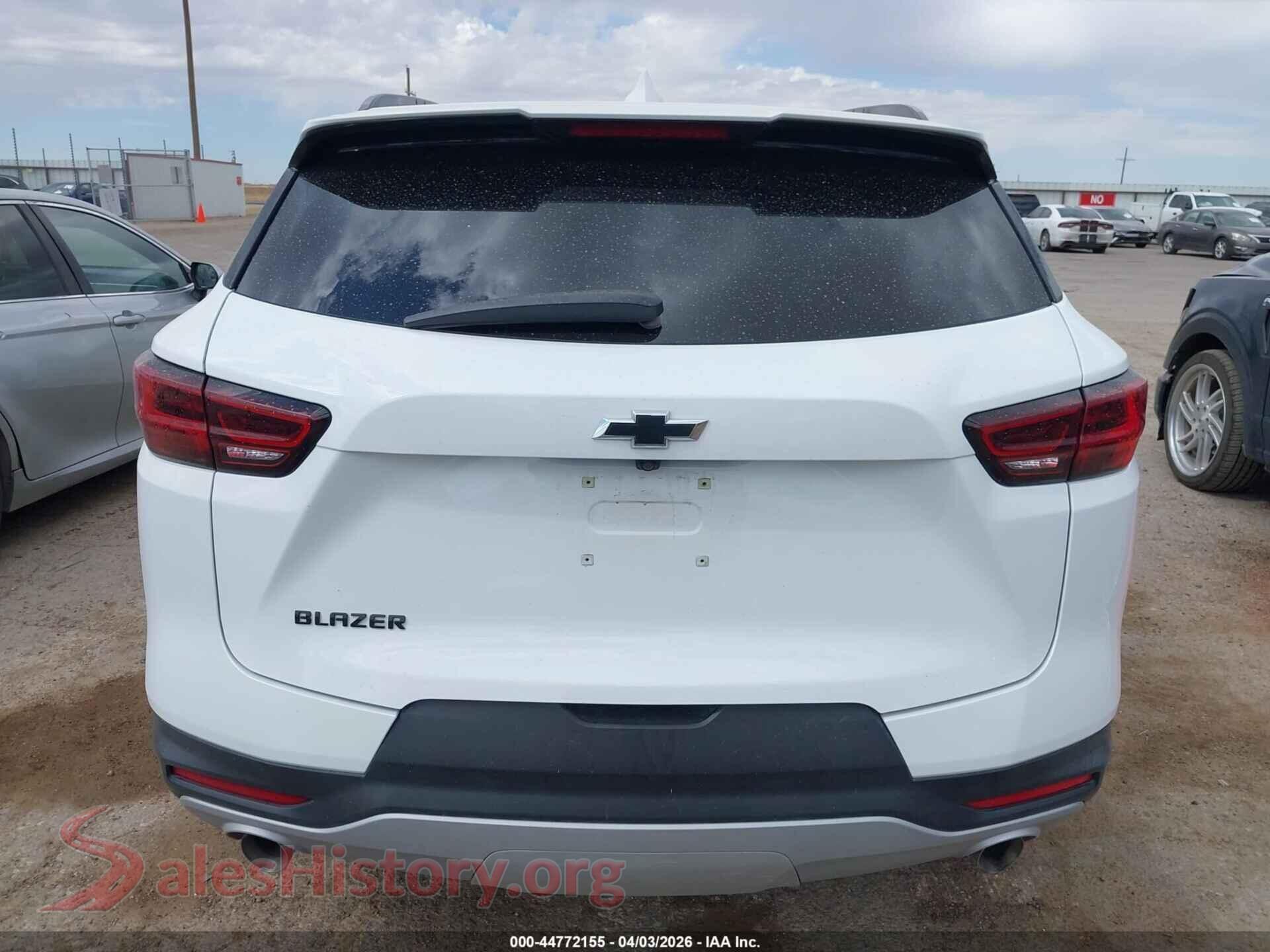 2023 CHEVROLET BLAZER VIN 3GNKBDRS9PS206698, auction photo 16