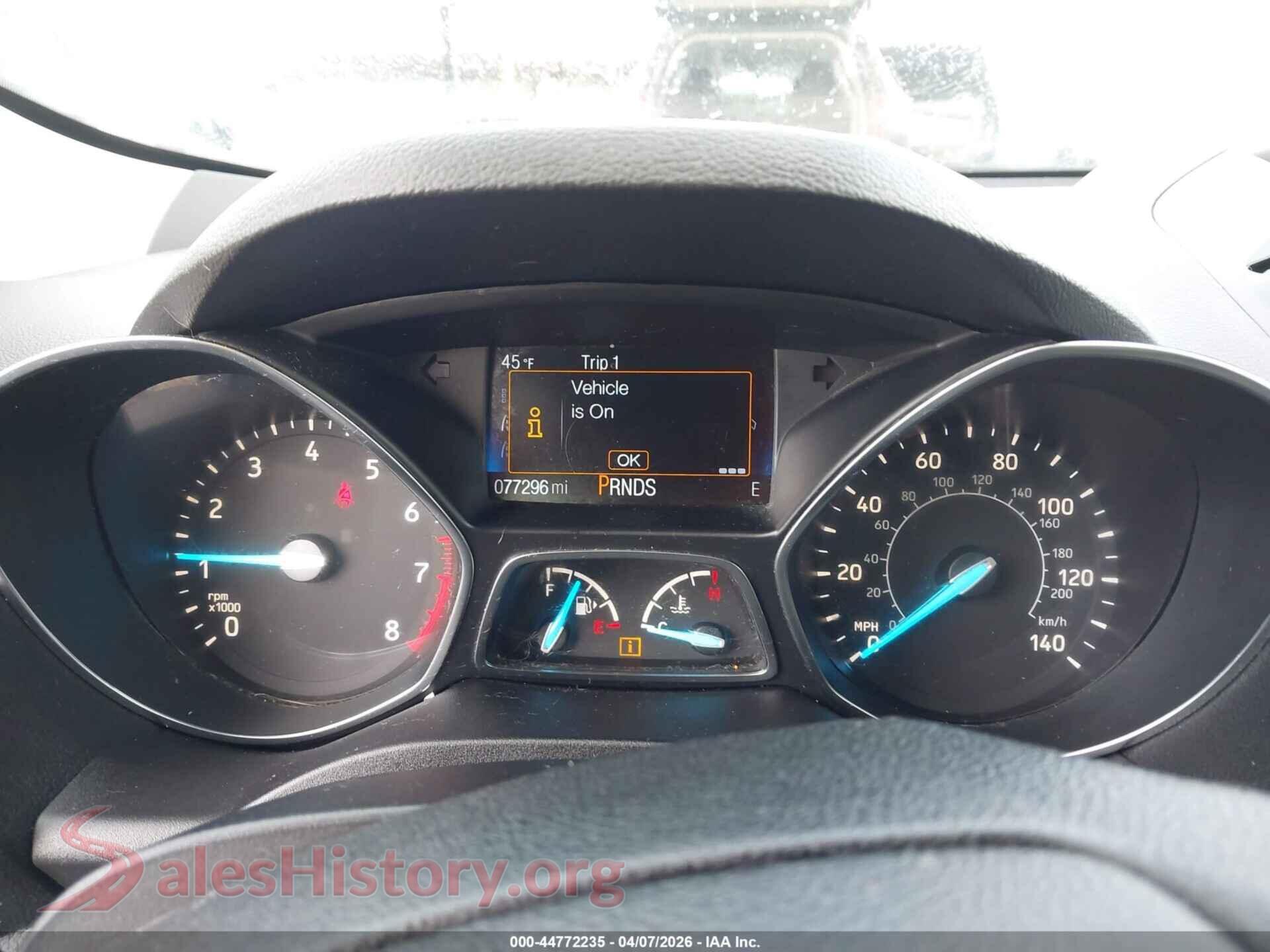 2019 FORD ESCAPE VIN 1FMCU0F74KUC45722, passenger side view