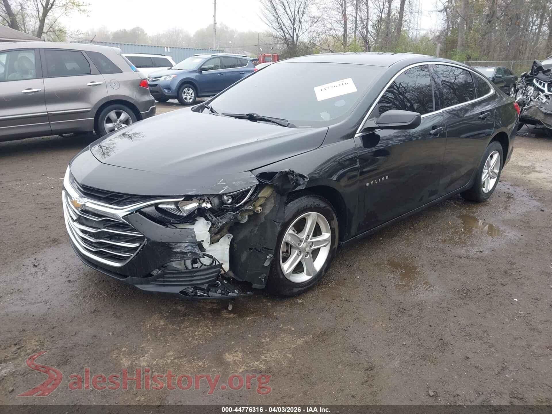 2020 CHEVROLET MALIBU VIN 1G1ZB5ST2LF139806, rear passenger side