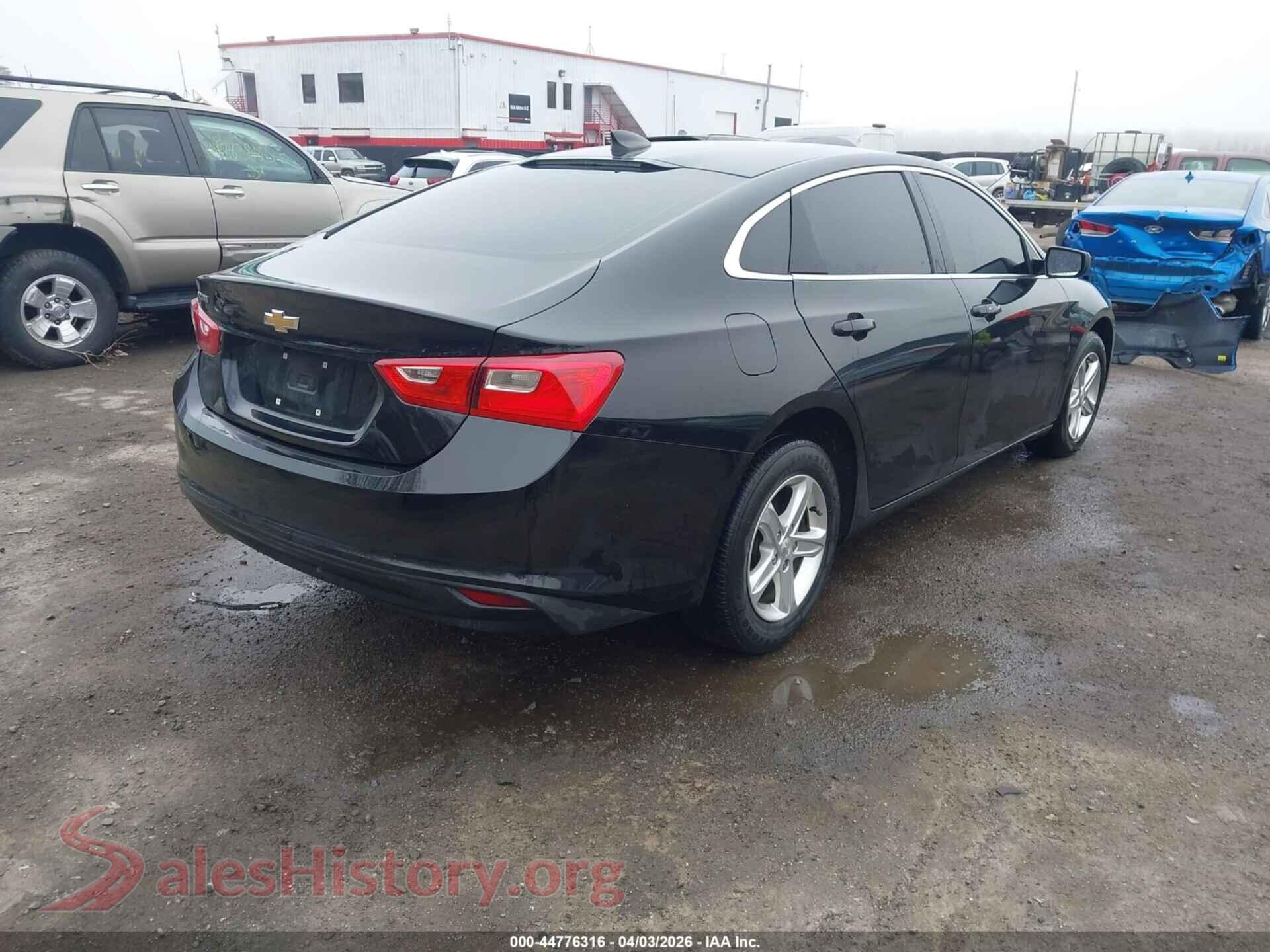 2020 CHEVROLET MALIBU VIN 1G1ZB5ST2LF139806, rear driver side
