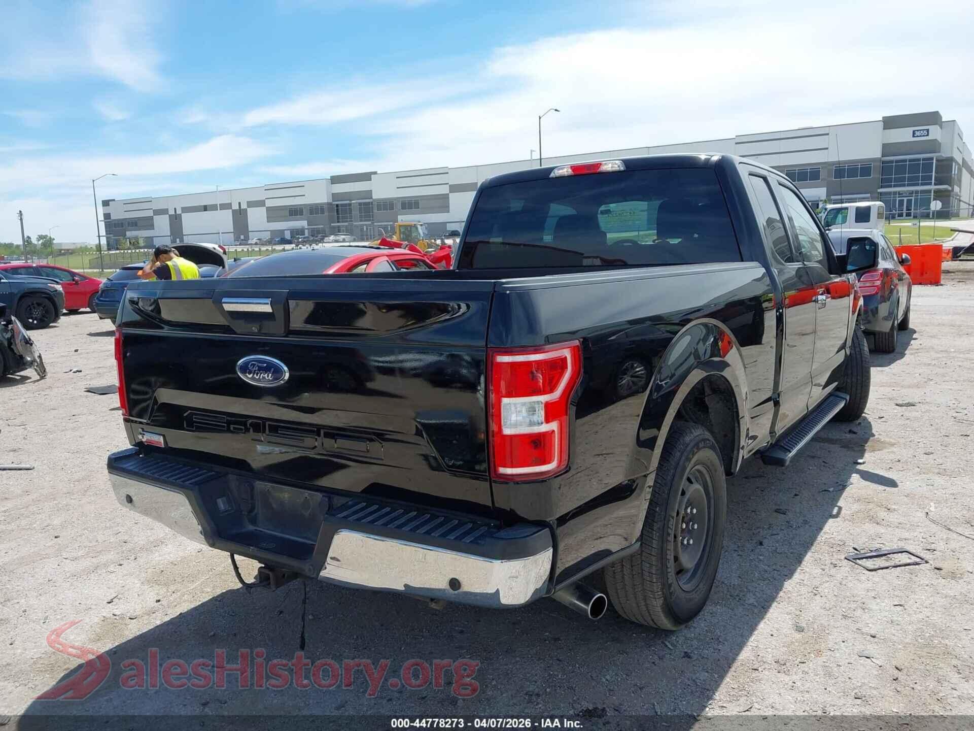 2018 FORD F-150 VIN 1FTEX1CBXJKD67143, rear driver side