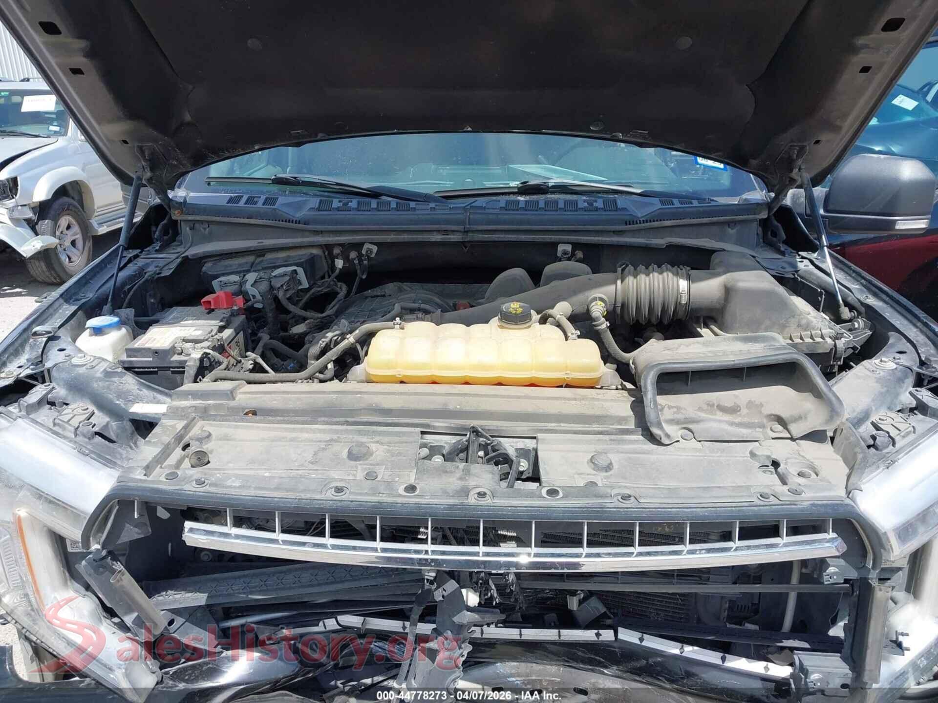2018 FORD F-150 VIN 1FTEX1CBXJKD67143, interior dashboard