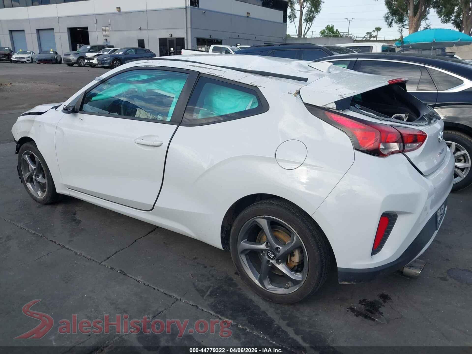 2020 HYUNDAI VELOSTER VIN KMHTG6AF8LU030788, driver side view