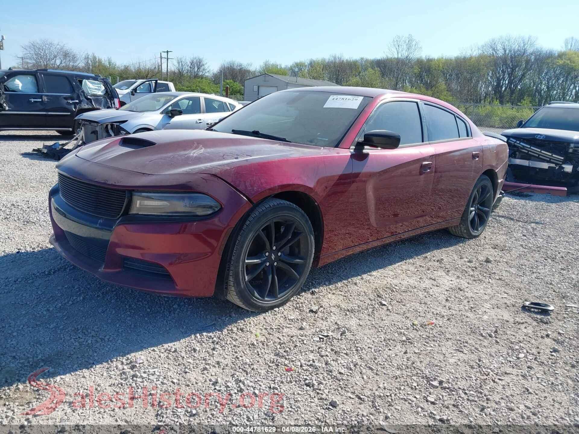 2017 DODGE CHARGER VIN 2C3CDXBG6HH643193, front view