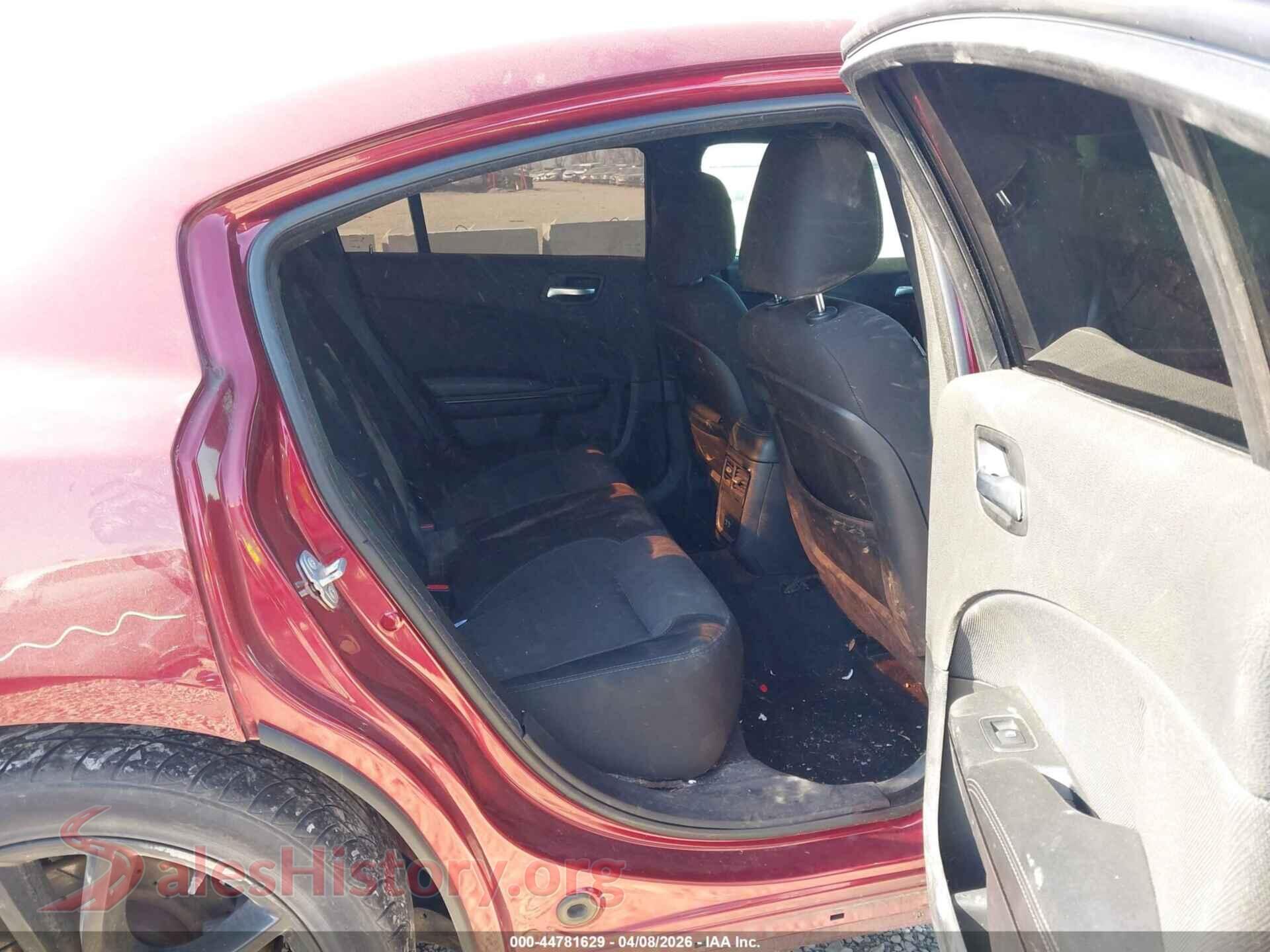 2017 DODGE CHARGER VIN 2C3CDXBG6HH643193, front passenger side