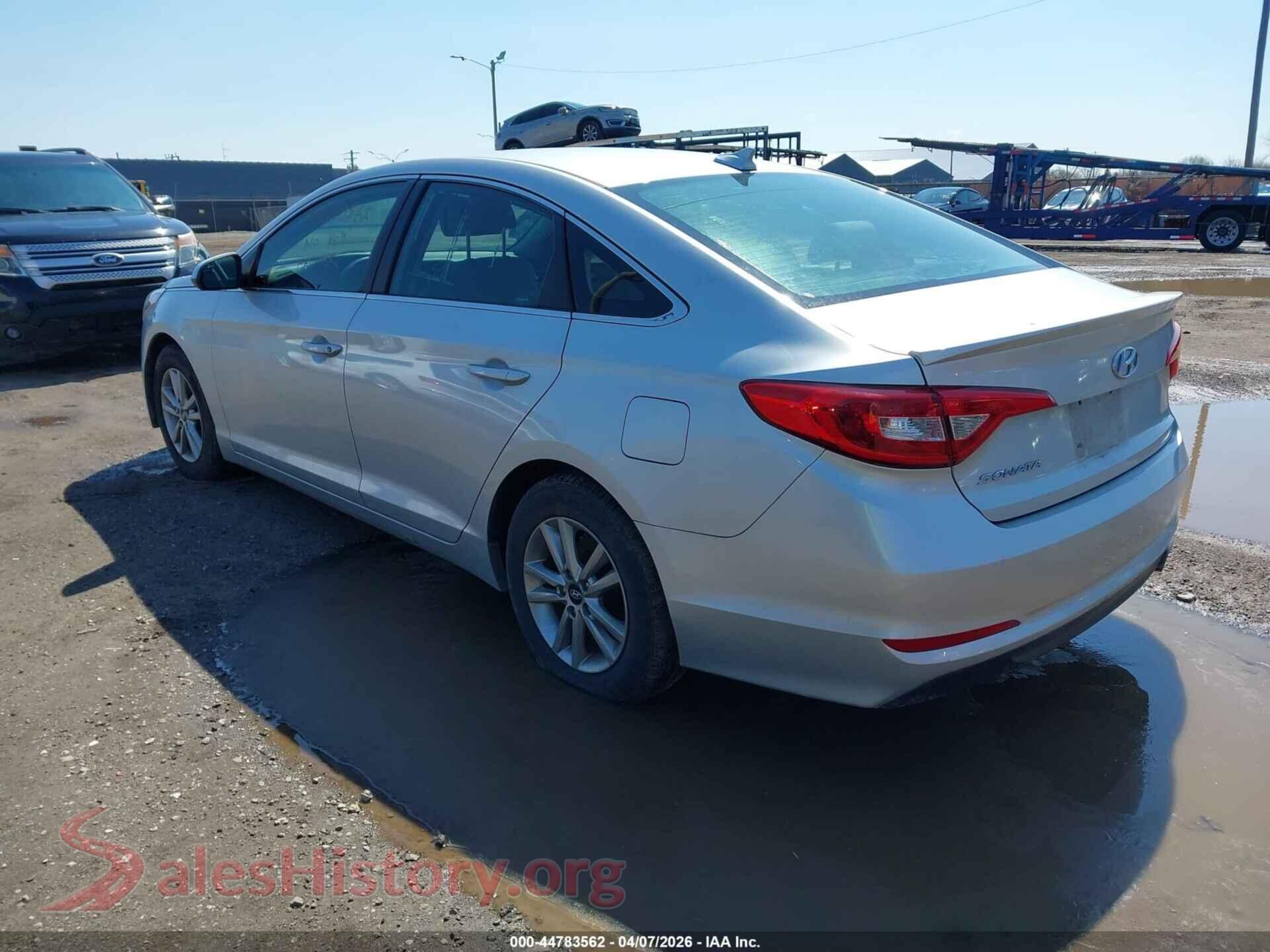 2017 HYUNDAI SONATA VIN 5NPE24AF5HH552781, driver side view