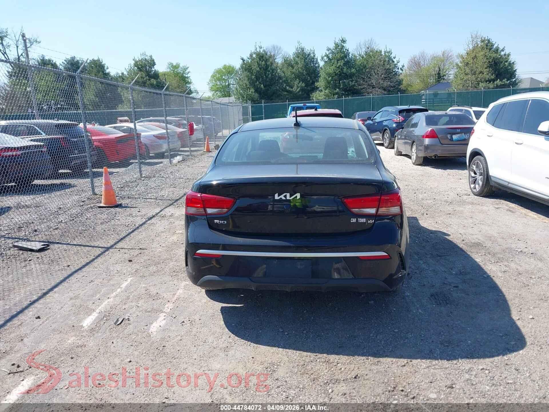 2023 KIA RIO VIN 3KPA24AD6PE581321, auction photo 16