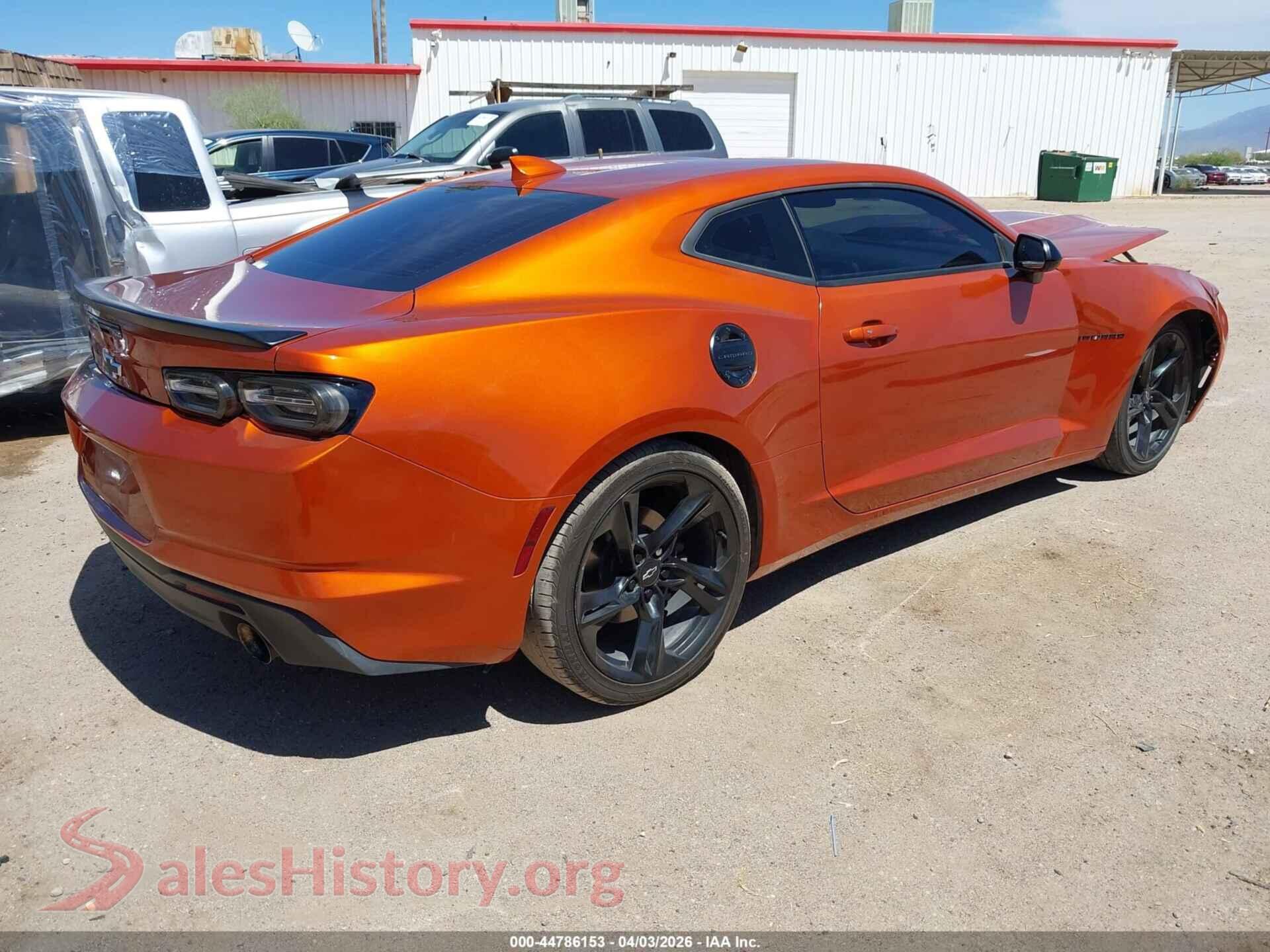 2022 CHEVROLET CAMARO VIN 1G1FB1RX9N0104321, rear driver side